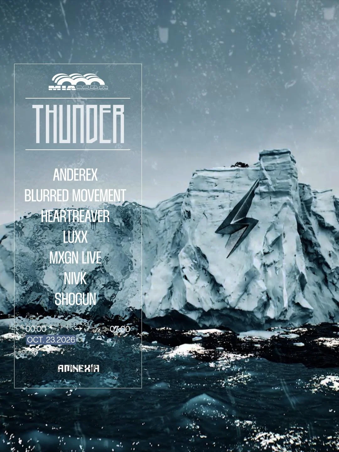 Thunder : Anderex, Nivk, Mxgn (Live), Shogun, Heartreaver