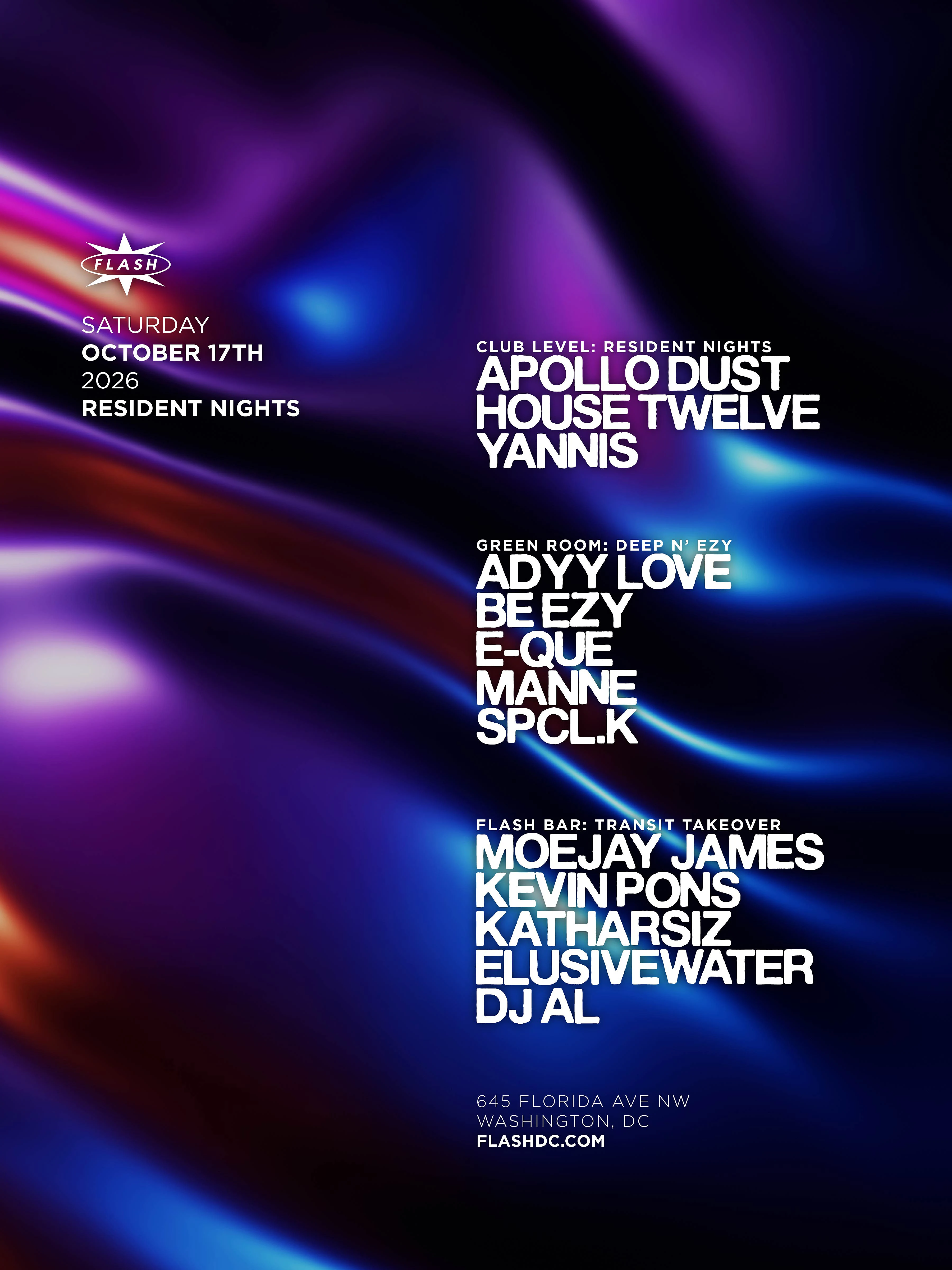 Resident Nights: Apollo Dust - House Twelve - Yannis