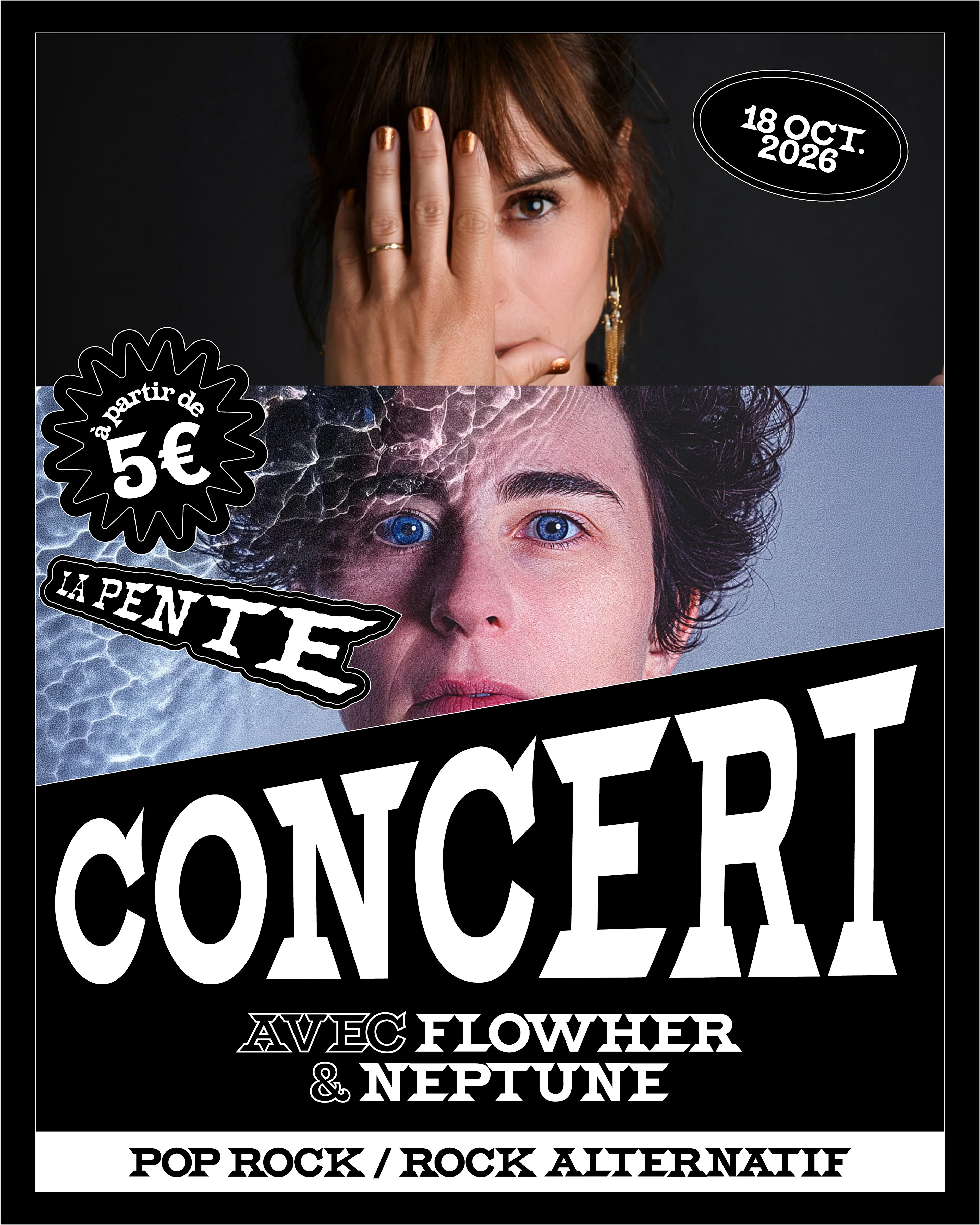 Concert : Neptune & Flowher [Pop / Rock Alternatif]