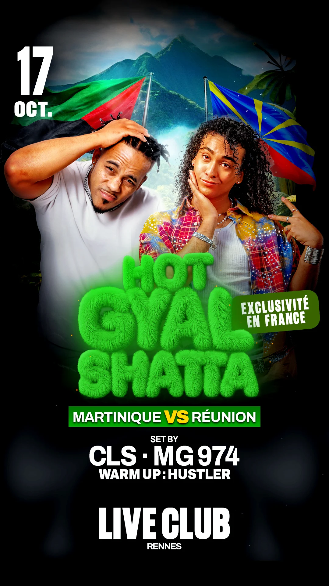 Hot Gyal Shatta : Cls & Mg 974/Mil Sabor : Dalison & Silak