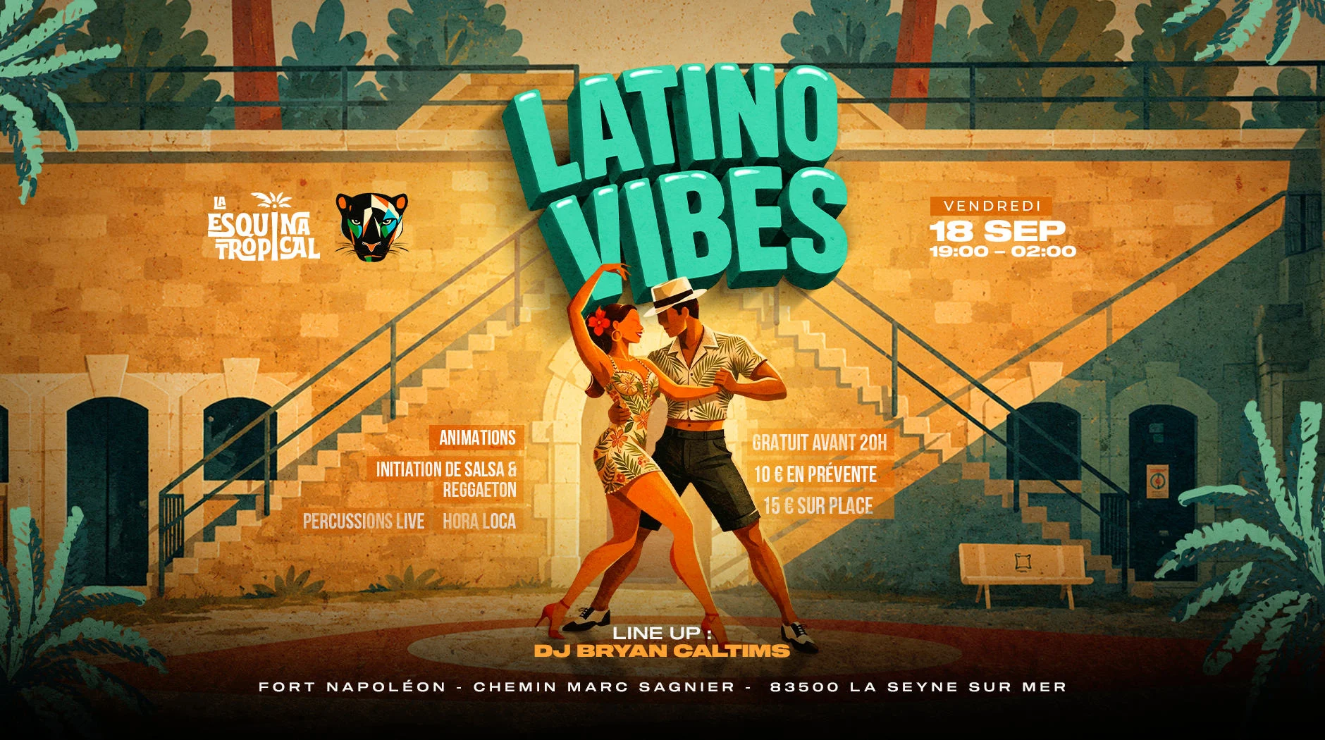 Latino Vibes | La Esquina Tropical X Fort Napoleon