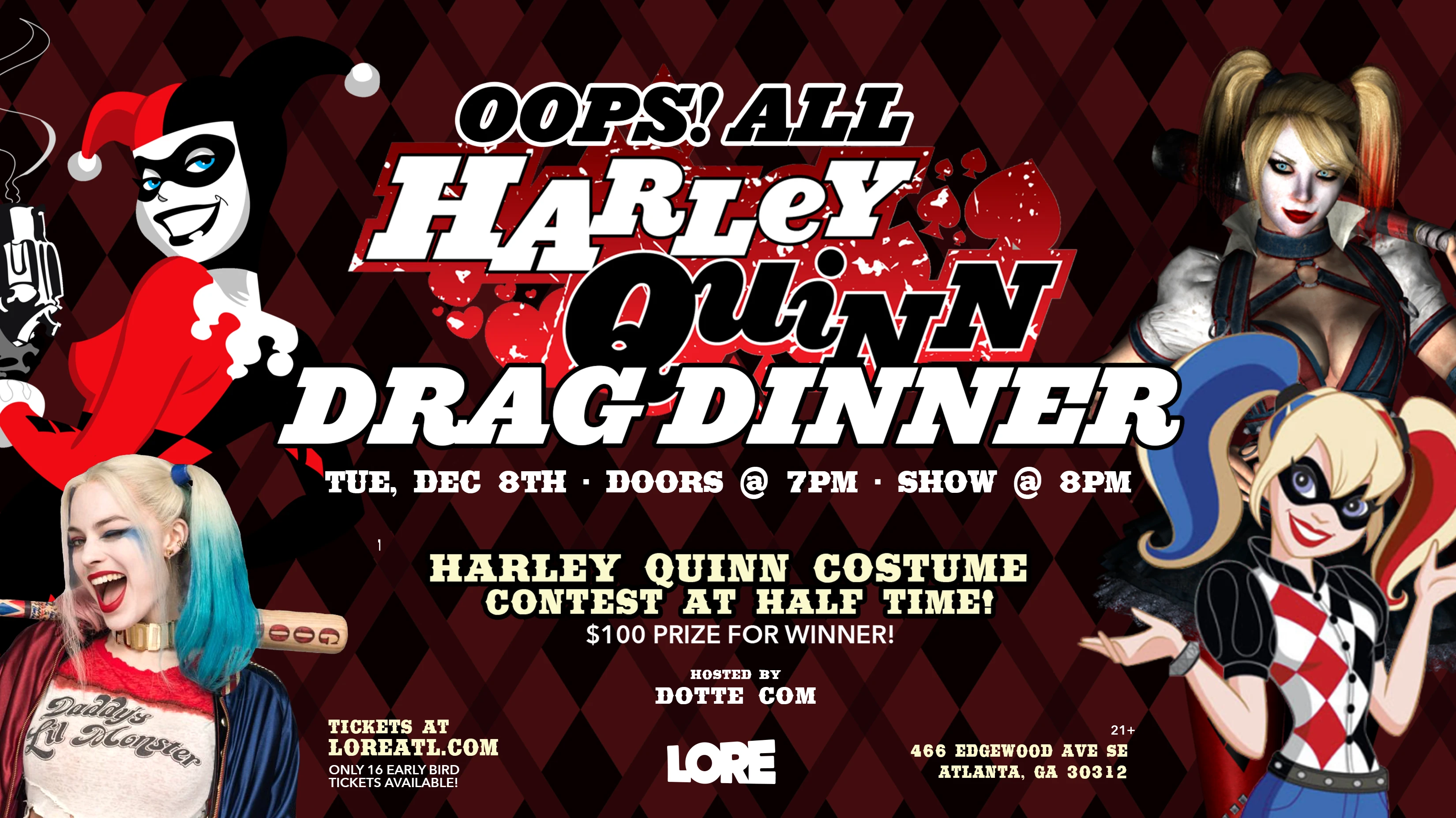 Oops! All Harley Quinn Drag Dinner