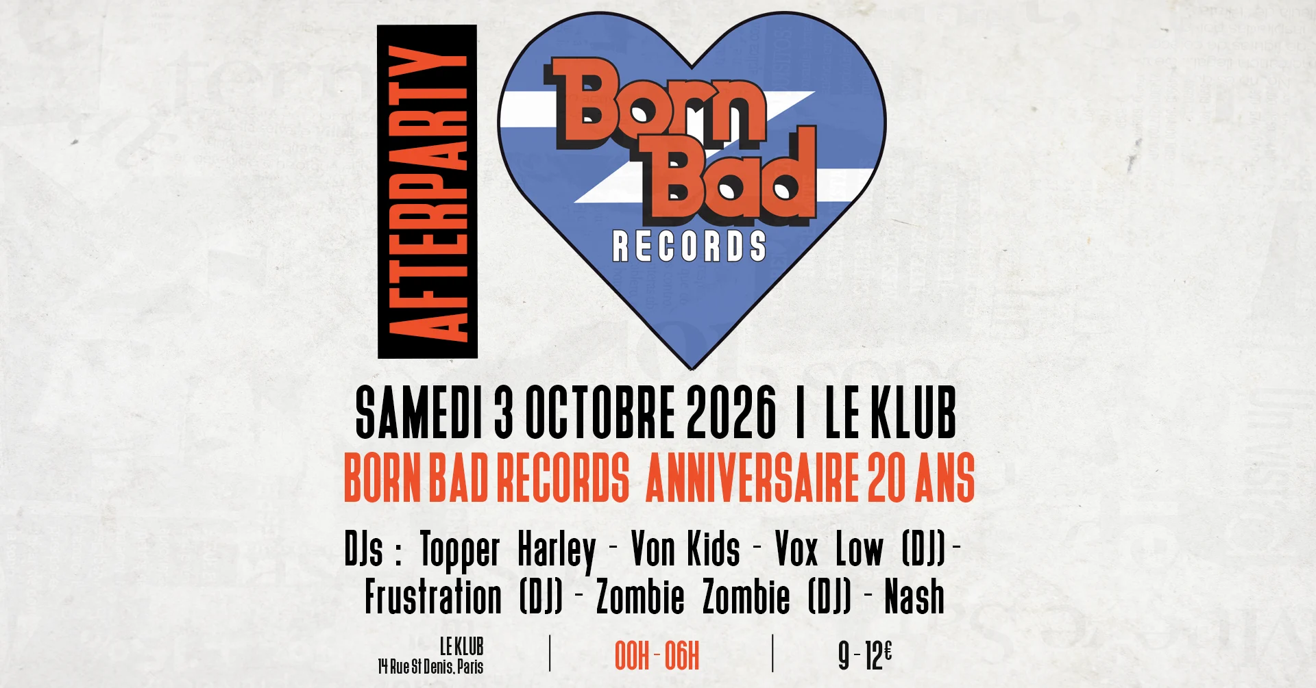 Born Bad 20 Ans After Party