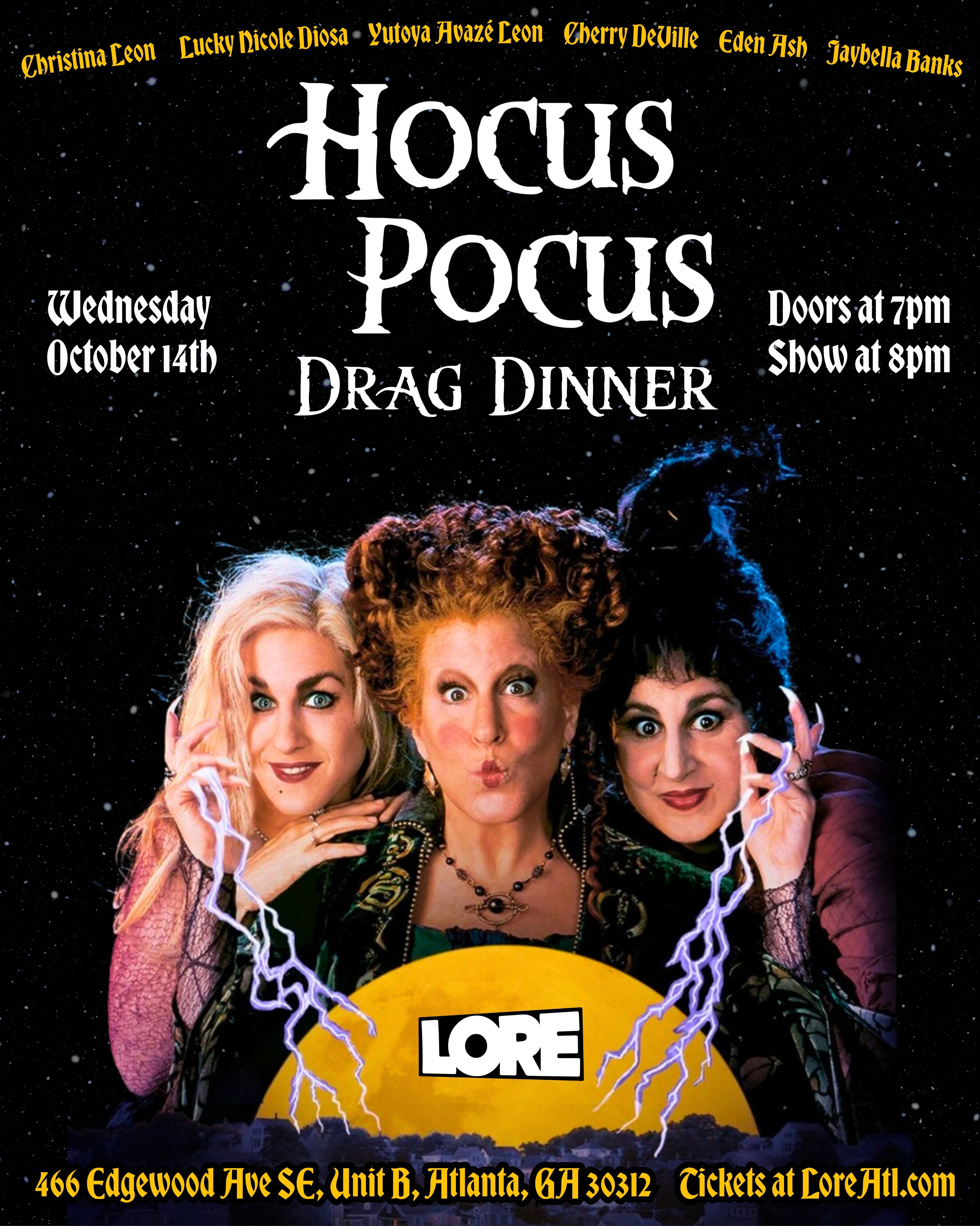 Hocus Pocus Drag Dinner