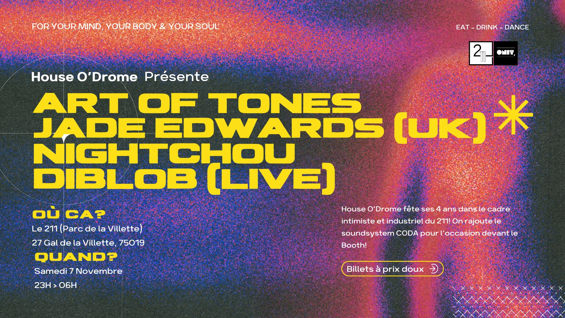 4ans Hod W/. Art Of Tones, Jade Edwards, Nightchou, Diblob..