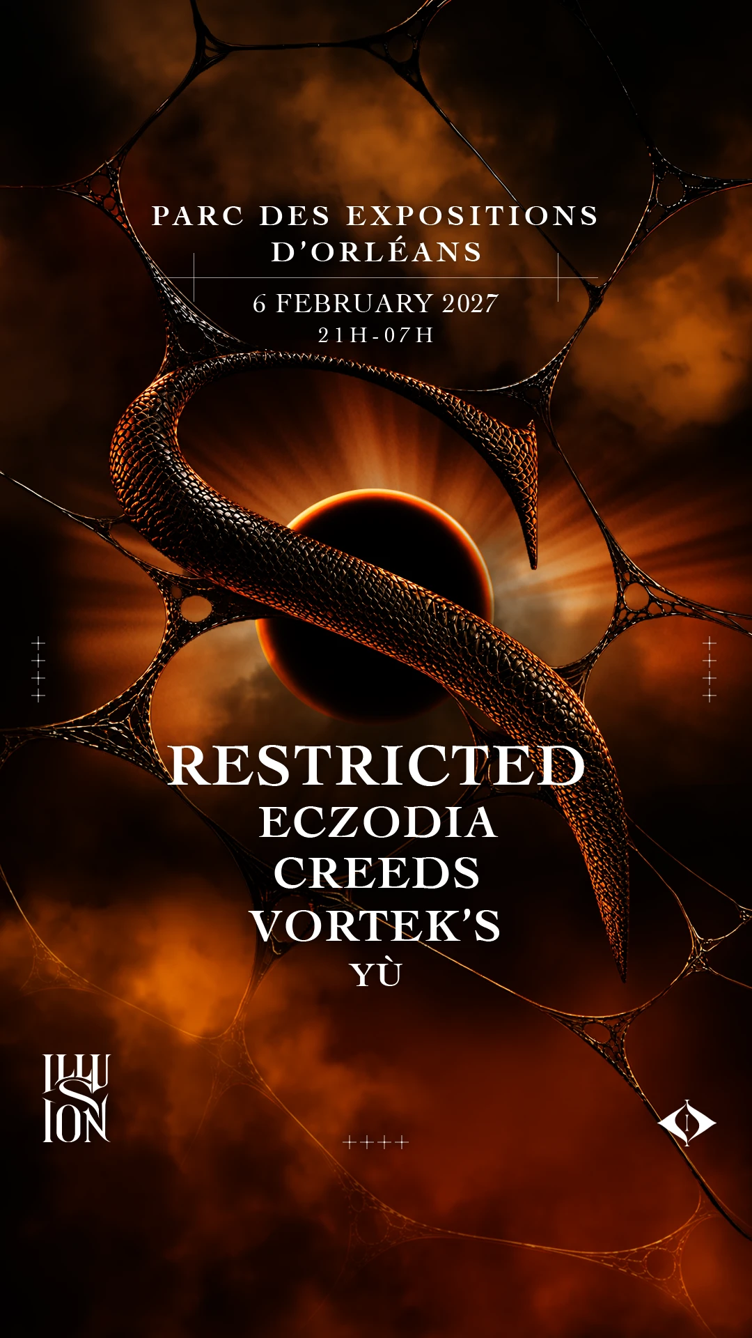 Illusion Rave Orléans :Restricted Eczodia Vortek's Creeds...