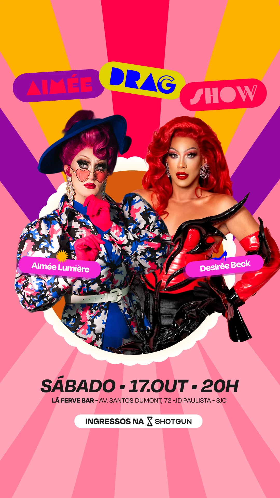 Aimée Drag Show Com Desirée Beck No Lá Ferve