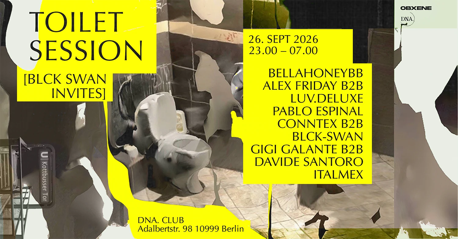 Toilet Session Second Anniversary: Blck Swan Invites