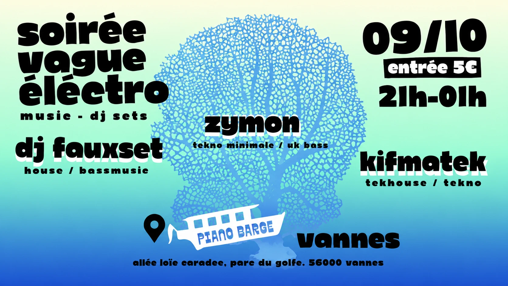 Sunset Barge #2 La Vague Electro