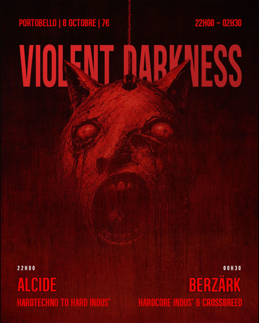 Violent Darkness - Alcide & Berzärk - 08/10 Au Portobello