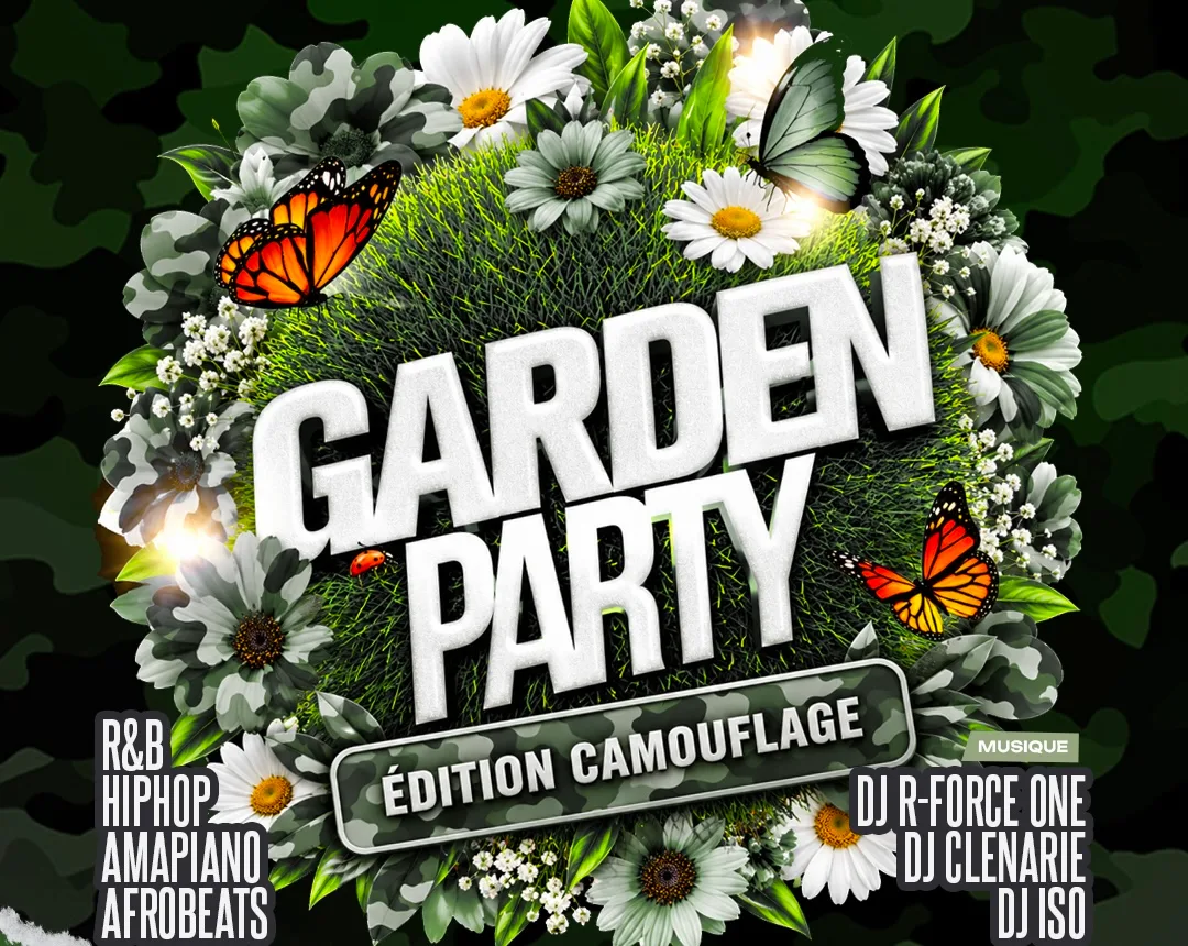 Garden Party |  Camouflage Edition | Dim 13 Sept | Terrasse