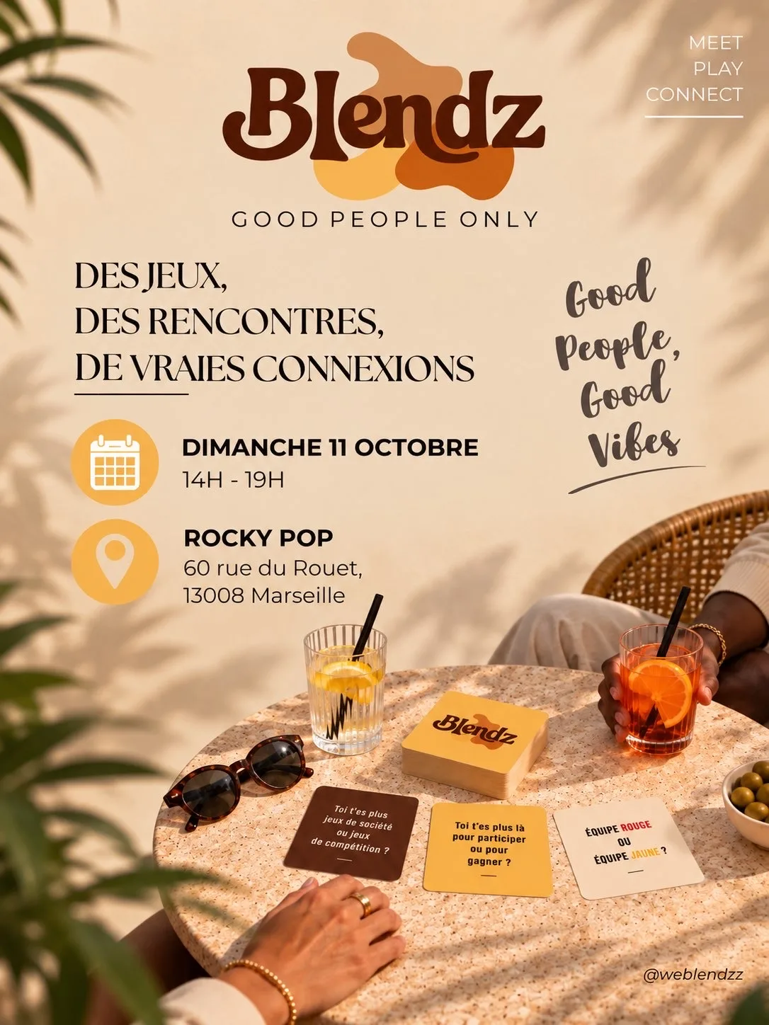 Blendz · Connectez Par Le Jeux · Dim. 11 Oct. À Marseille