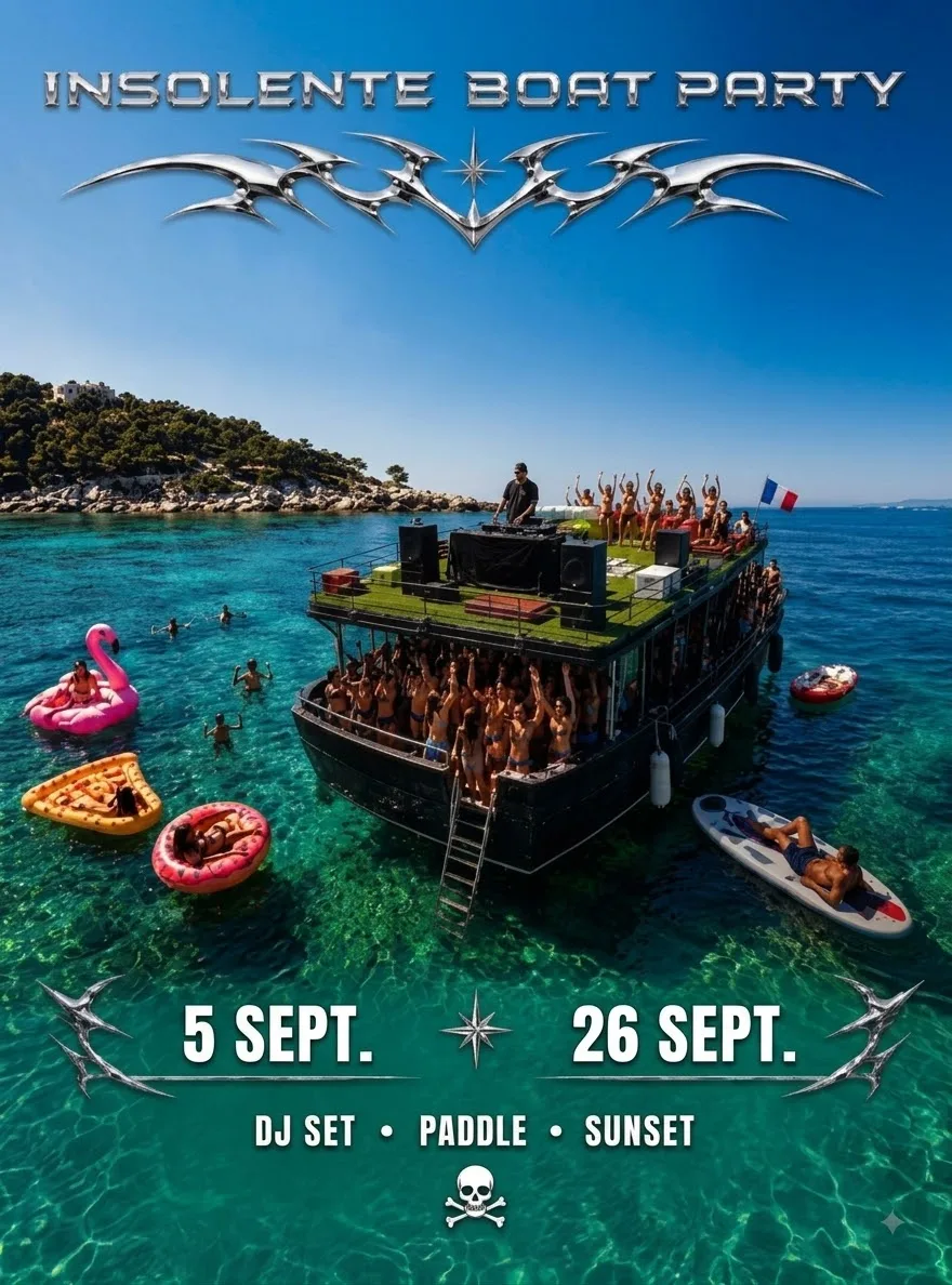 Insolente Boat Party With Dj Set