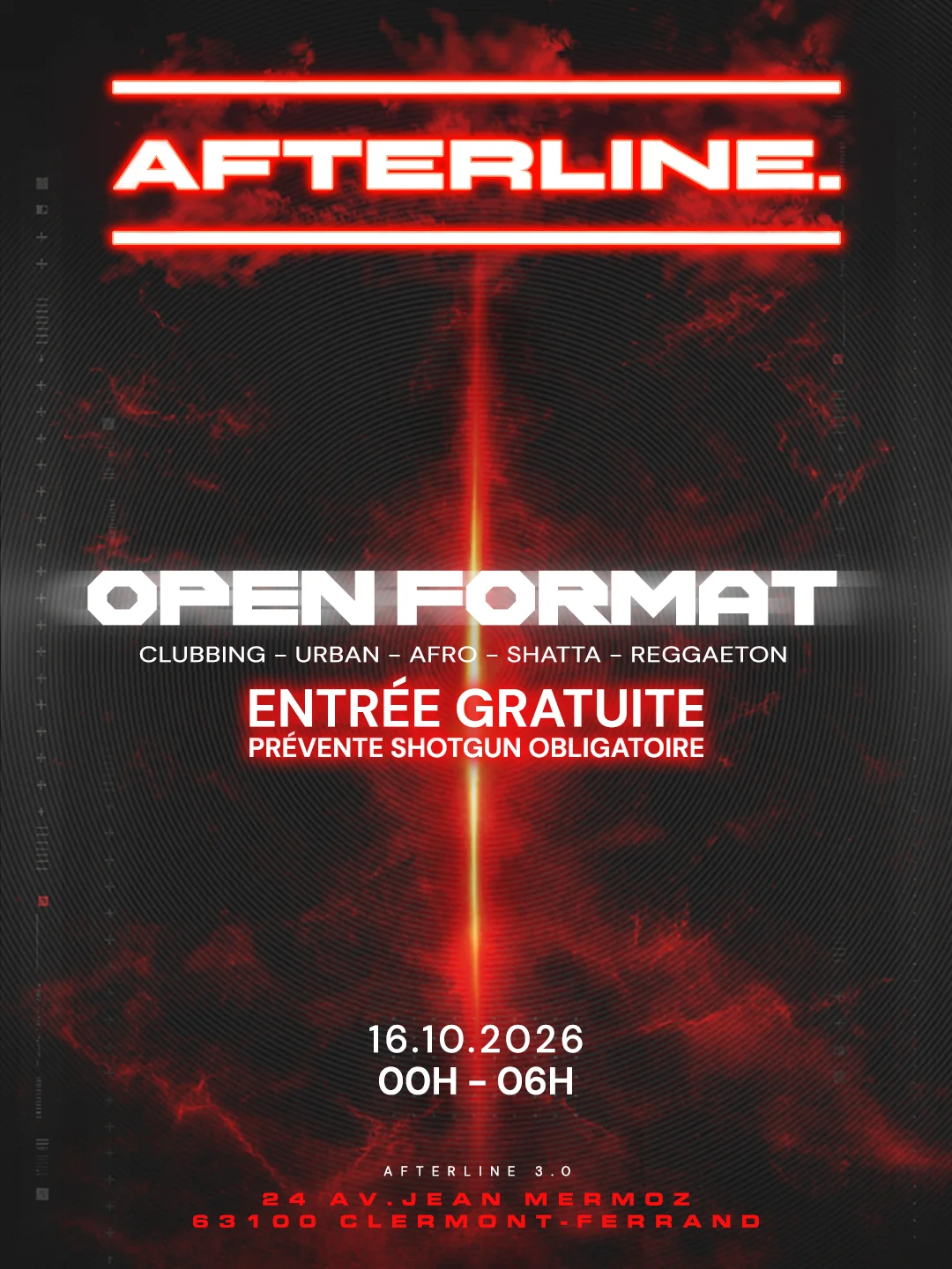 Afterline - Open Format - Entrée Gratuite
