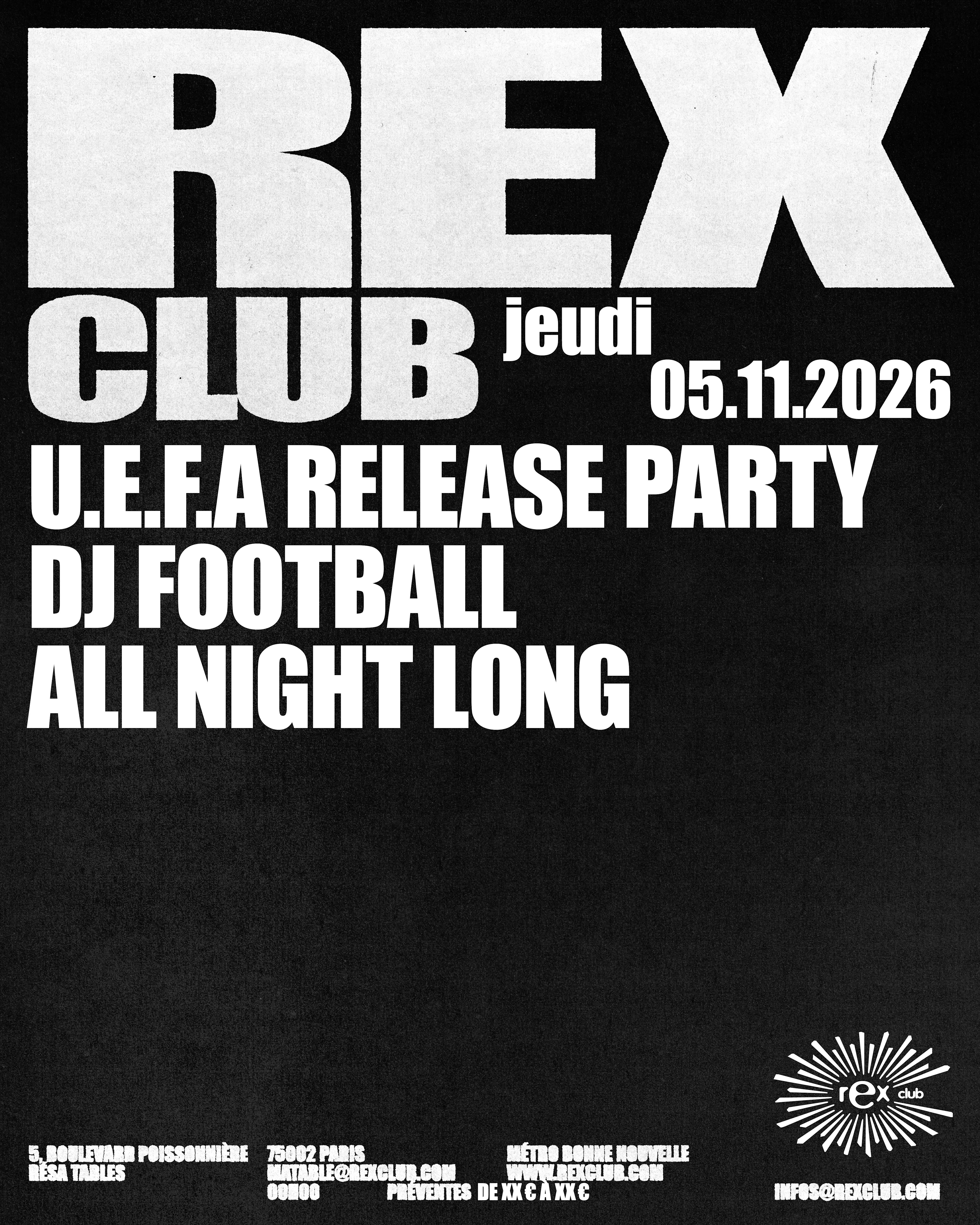 U.E.F.A Release Party: Dj Football All Night Long