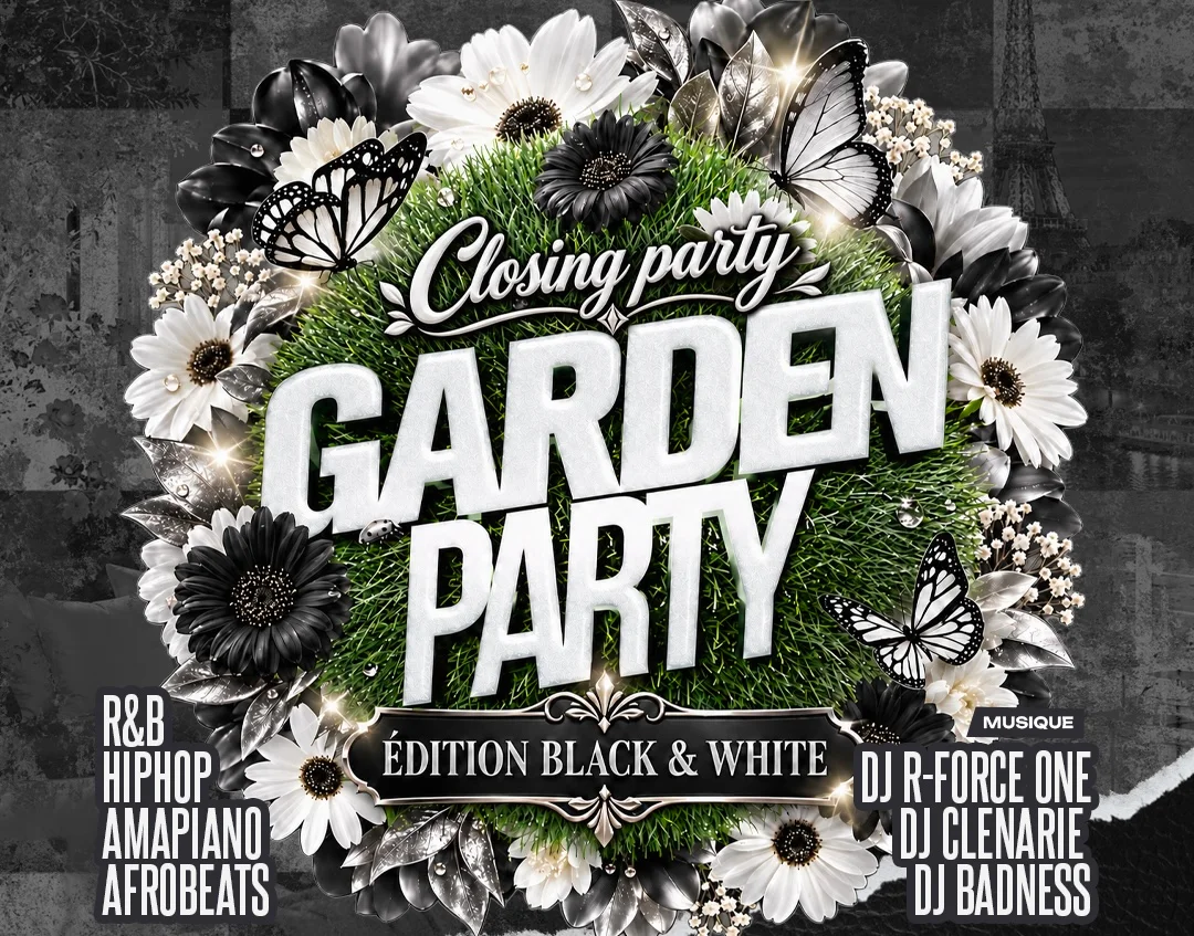Garden Party | Dim 27 Sept | Black & White Edition | Closing
