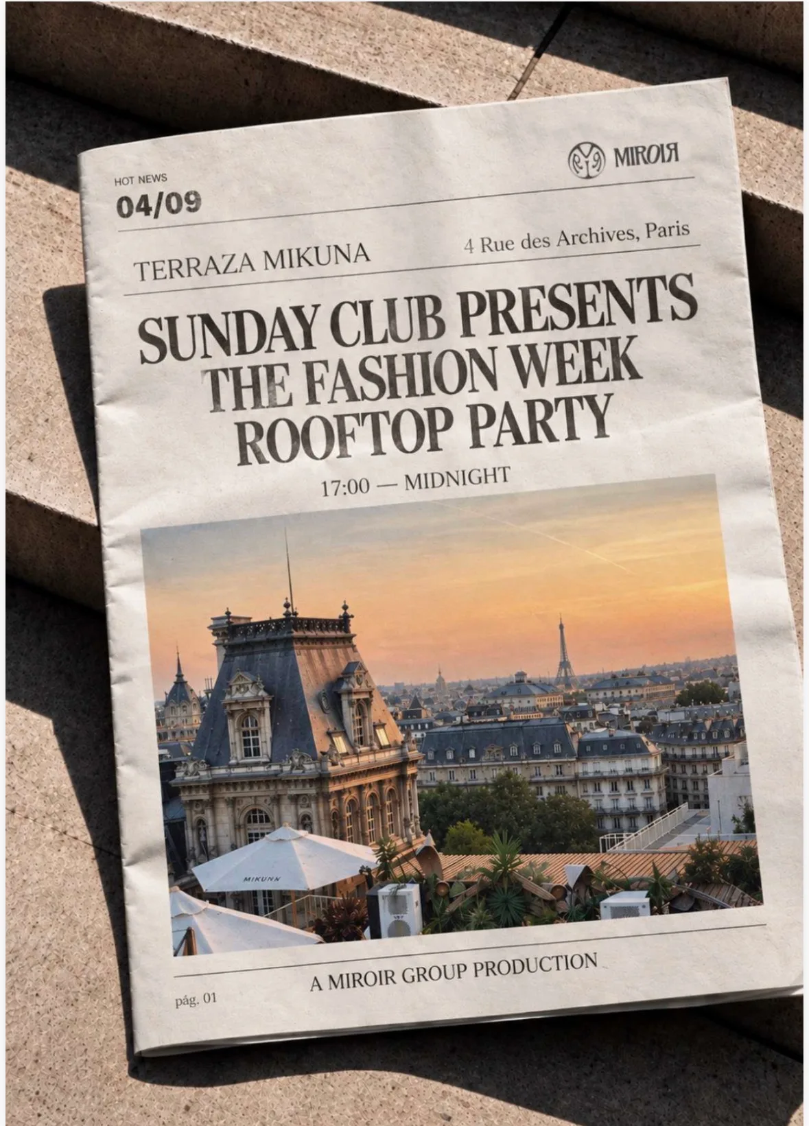 Sunday Club : Pfw Edition @ Terraza Mikuna 04/10