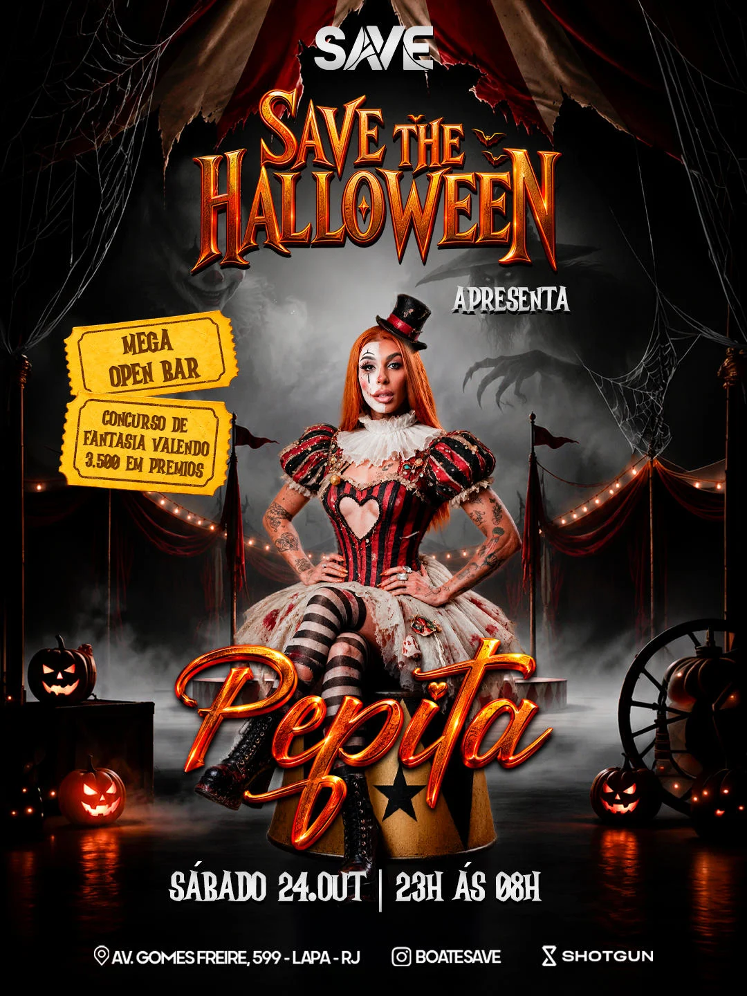 Save The Halloween | Show Ao Vivo Pepita