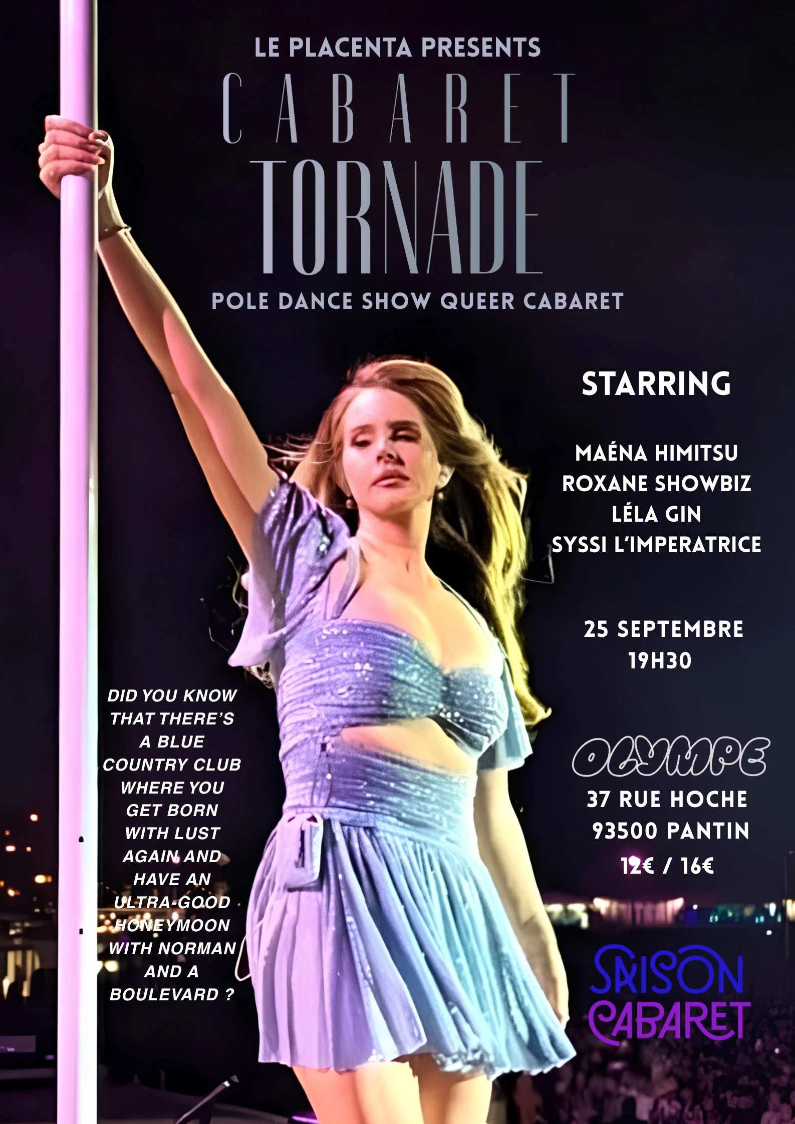Cabaret Tornade Lana Del Rey