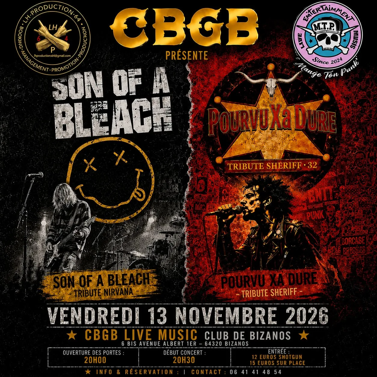 Concert Tribute Aux Sheriff Et À Nirvana