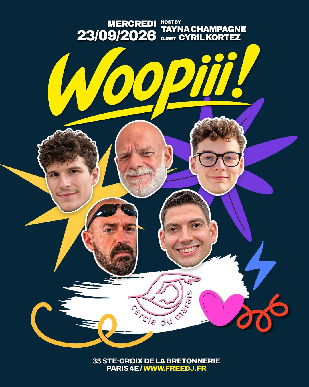 Woopiii Reçoit Le Cercle Du Marais