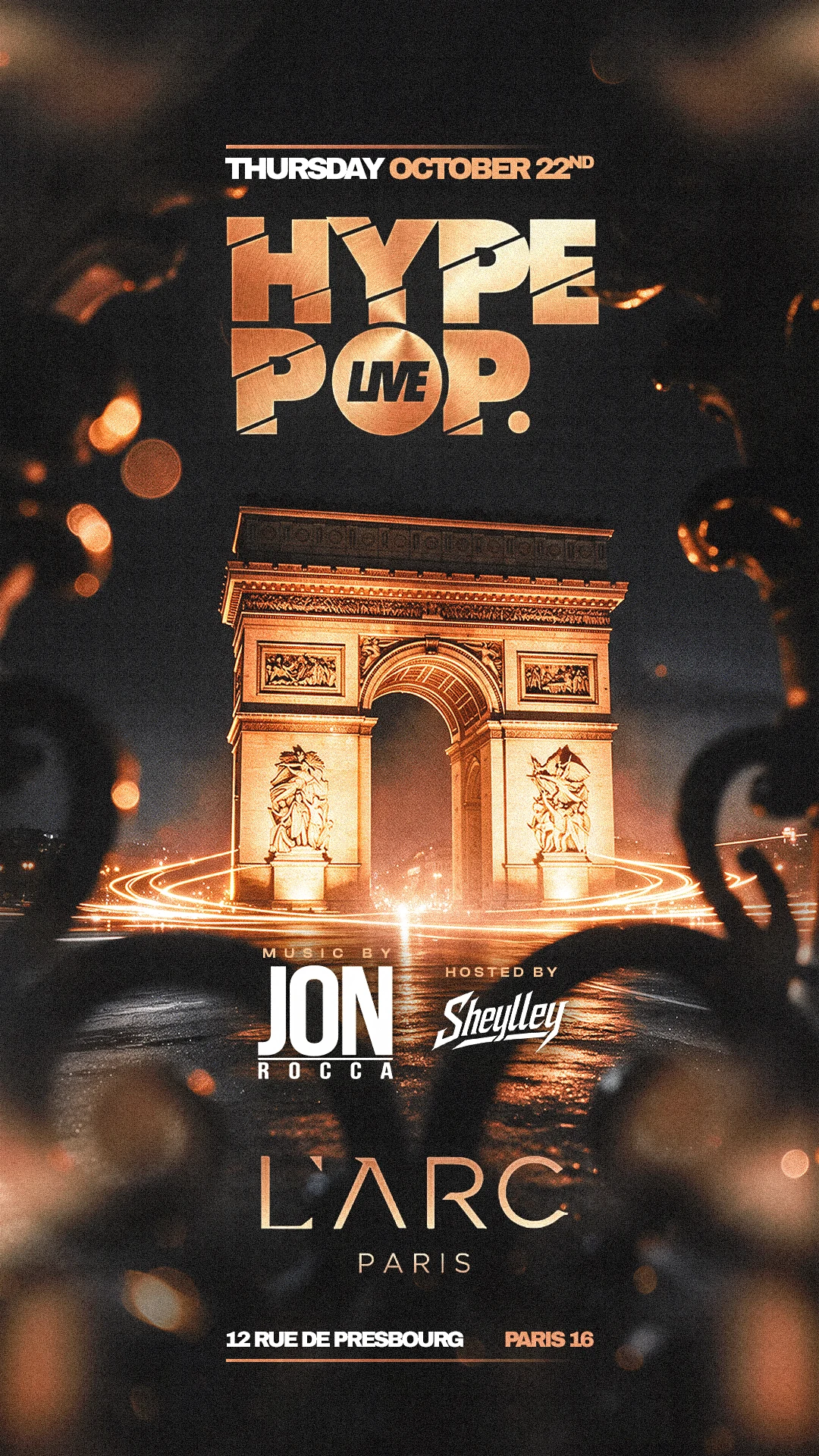 Hype Pop @ L'arc Paris - Jeudi 22 Octobre
