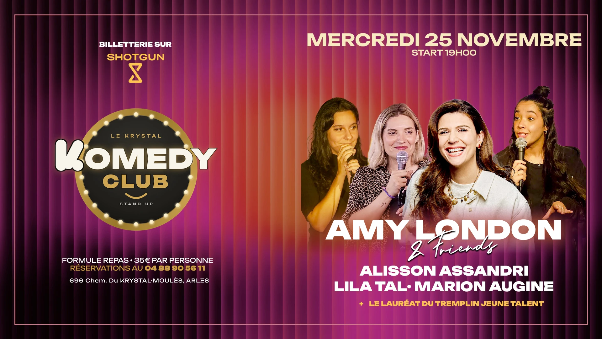 Krystal Komedy Club #2 - Amy London & Friends