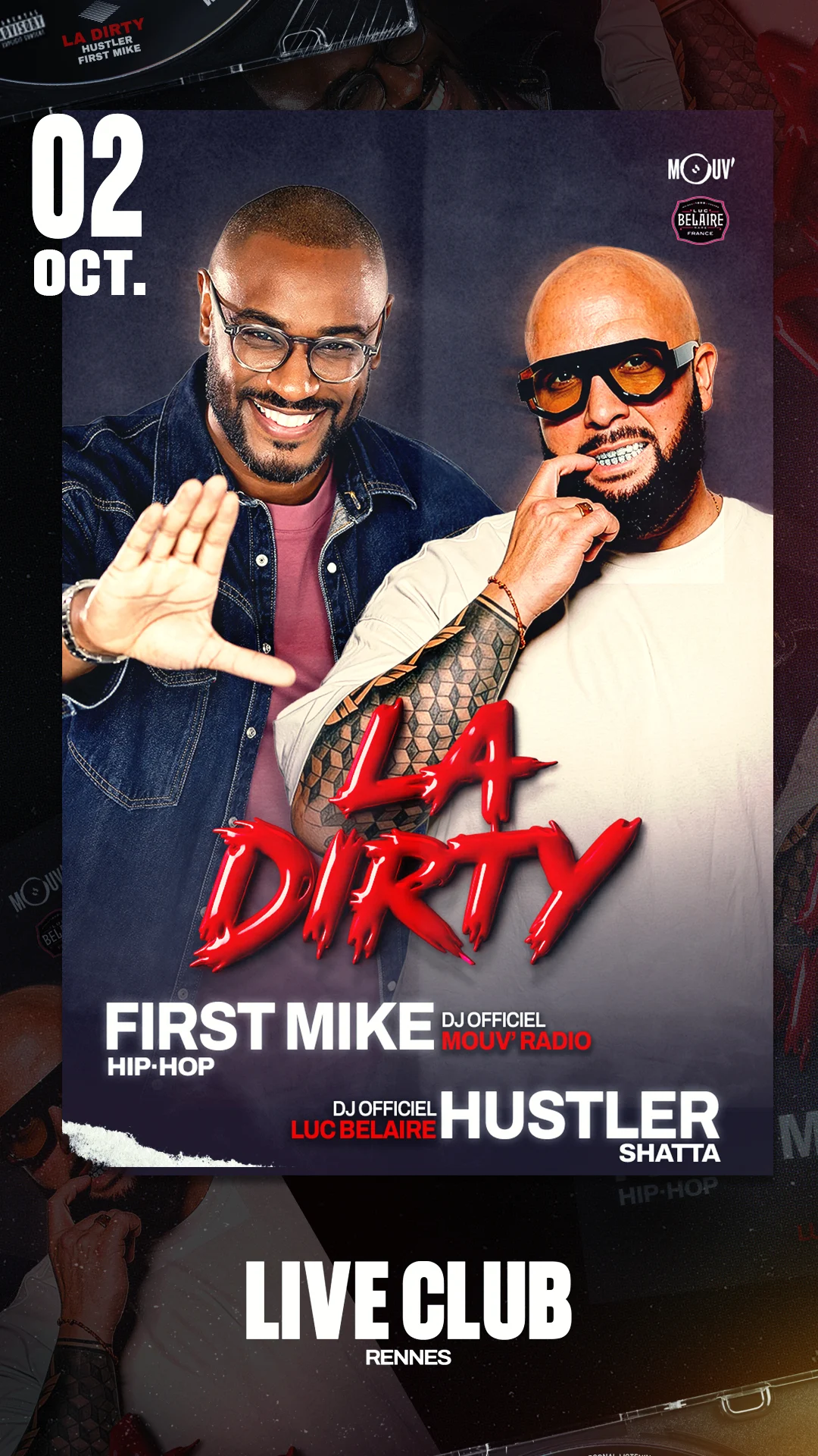 La Dirty + Bonsoir : Set By First Mike/Hustler + Cayz'm