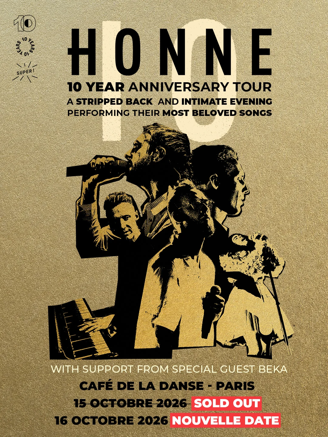 Honne - 16 Octobre 2026 : 10 Year Anniversary Tour