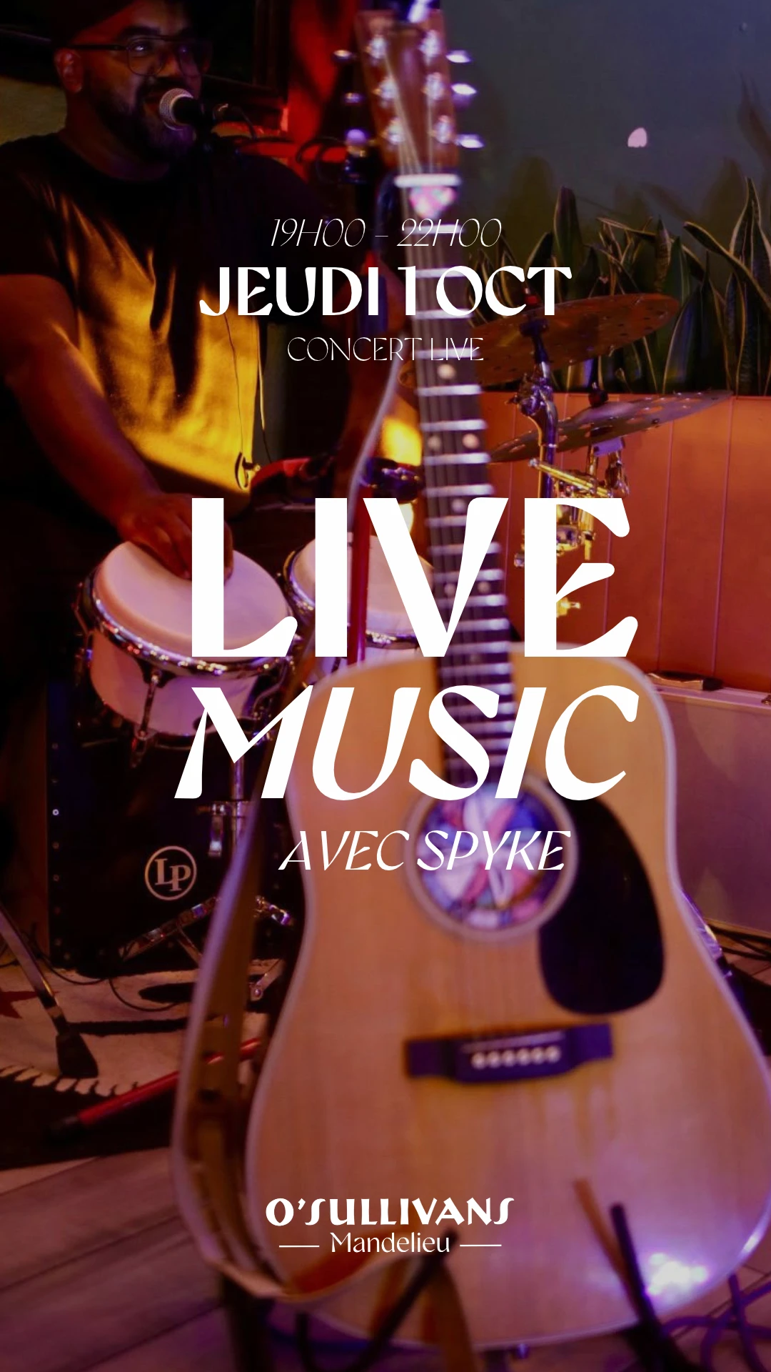 Live Music & Afterwork @ O’Sullivans Mandelieu