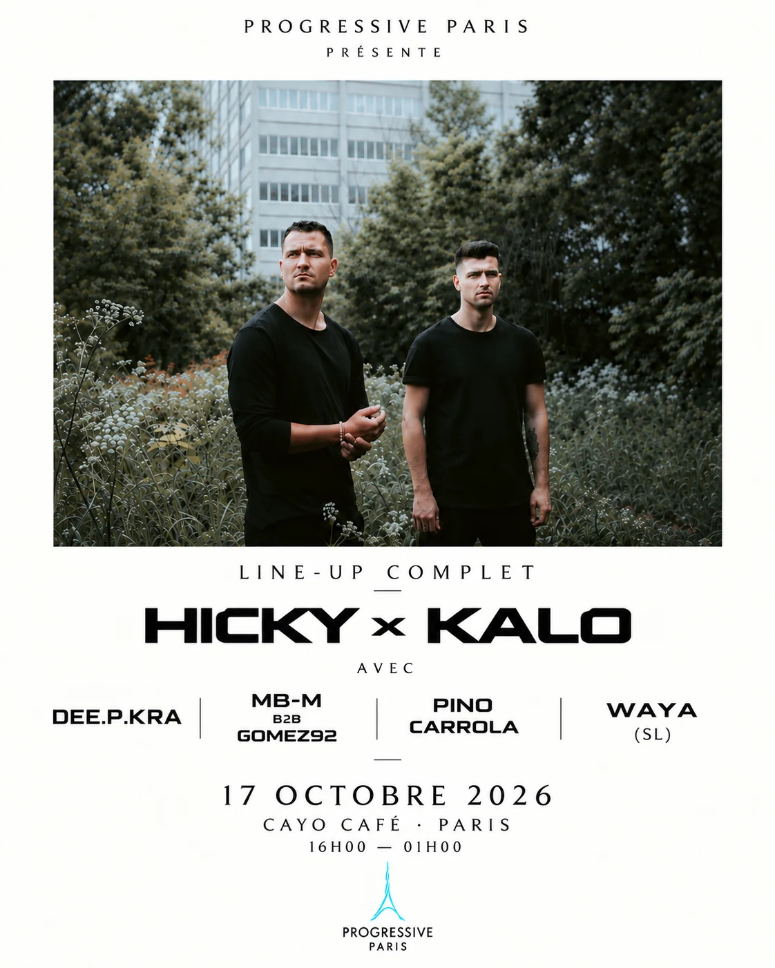 Hicky & Kalo X Progressive Paris