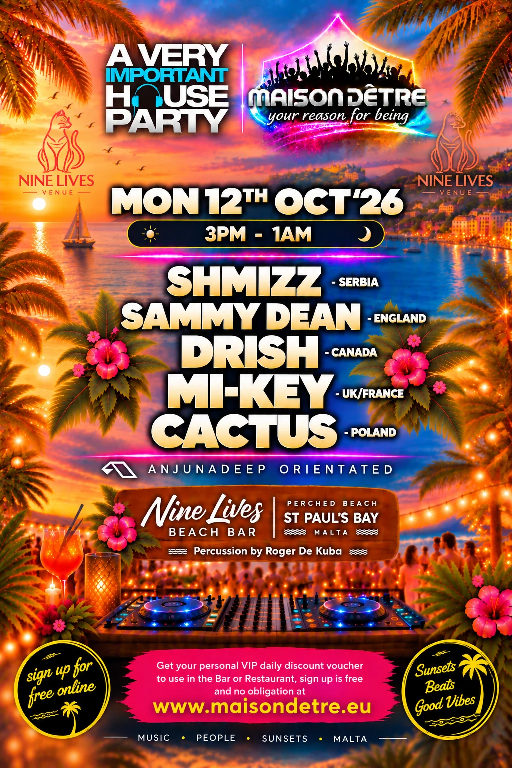 Maison D'etre & Avihp Anjunadeep After Party - Monday 12th