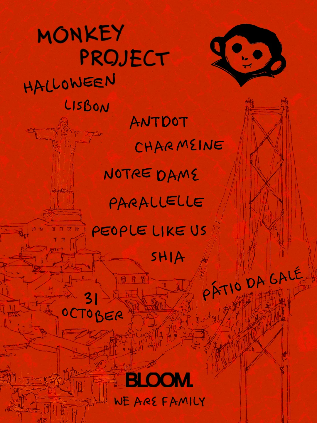 Bloom Presents Monkey Project | Lisbon | Halloween 2026