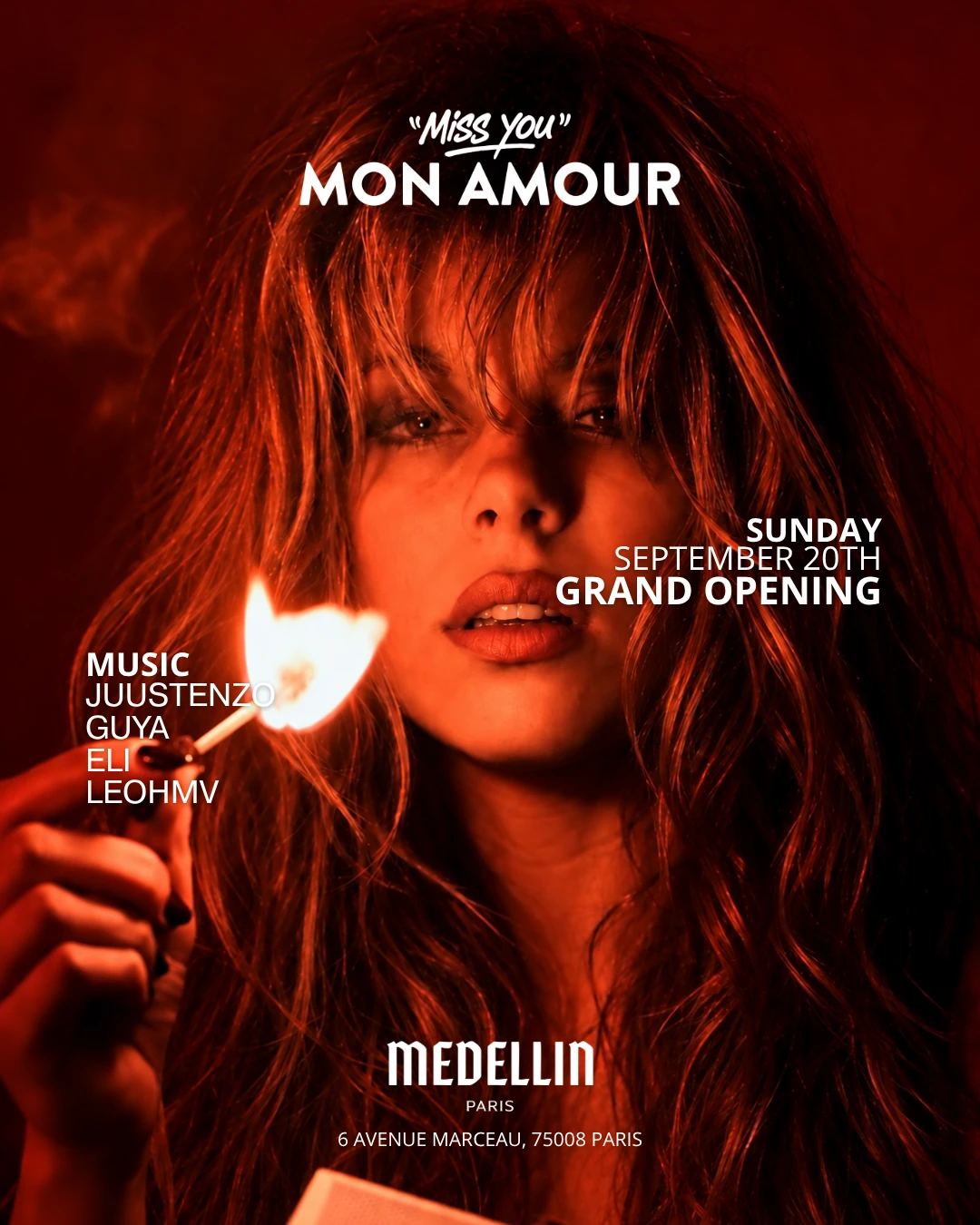 Opening: Miss You Mon Amour @ Medellin Paris - Dim 20 Sept.