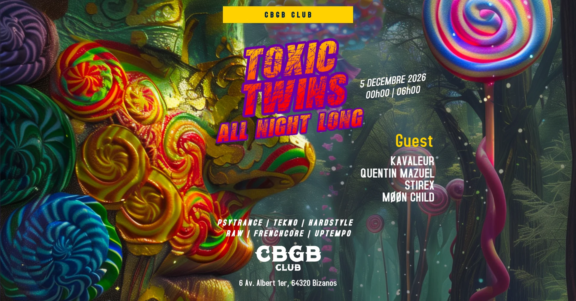 Cbgb : Toxic Twins All Night Long & Friends