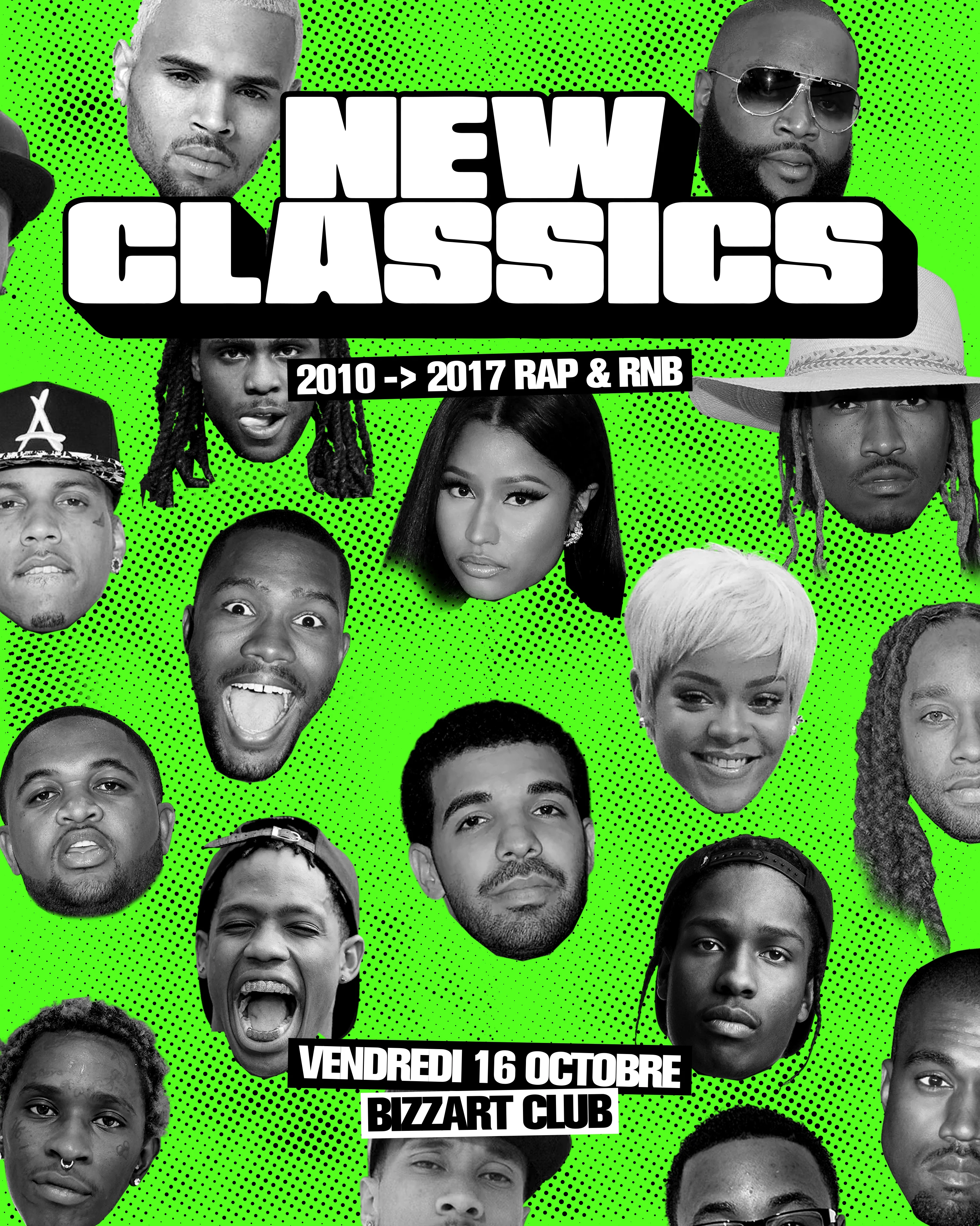 New Classics, Rap, R&B 2010 > 2020 @ Bizzart Canal St Martin