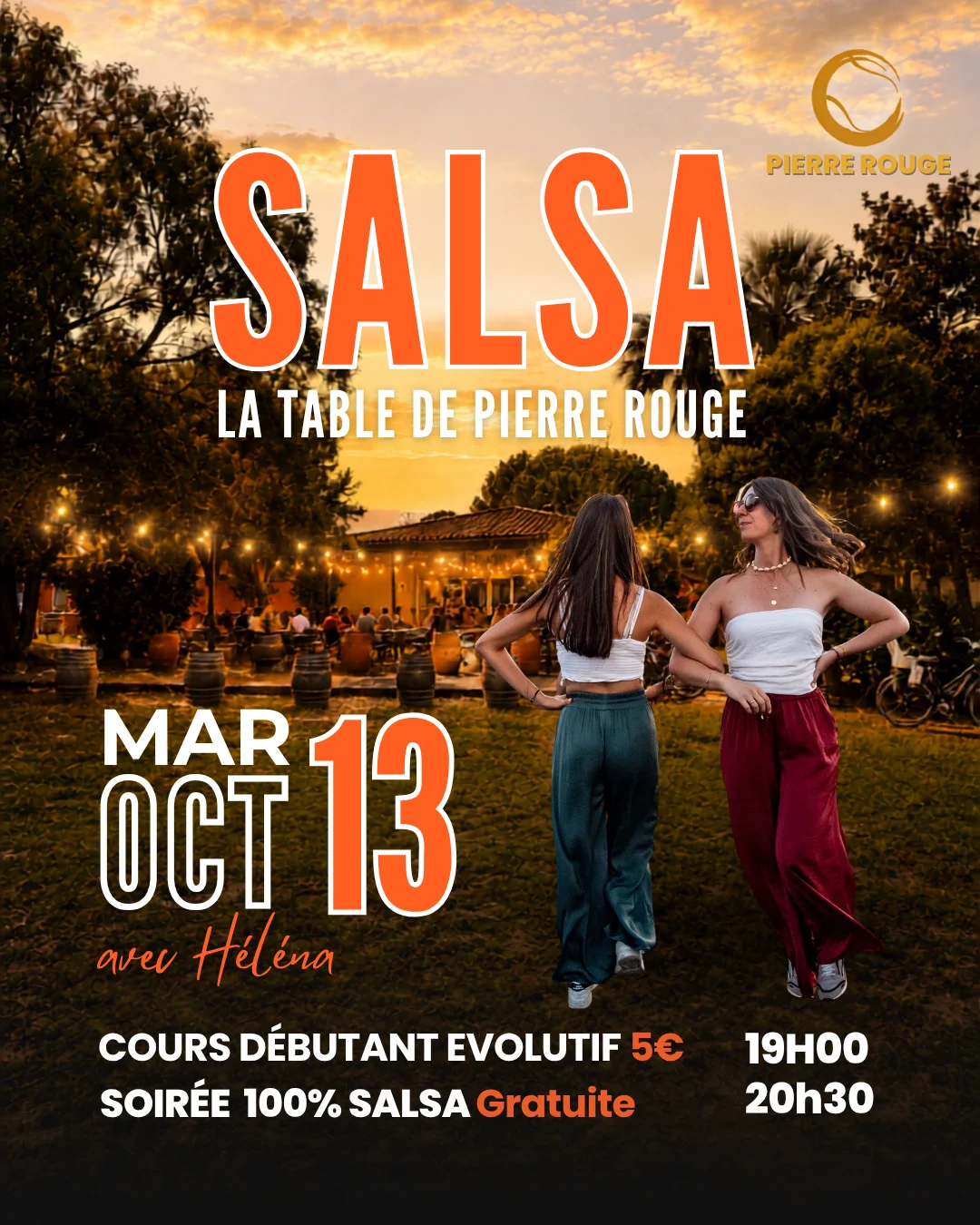 Salsa Table De Pierre Rouge