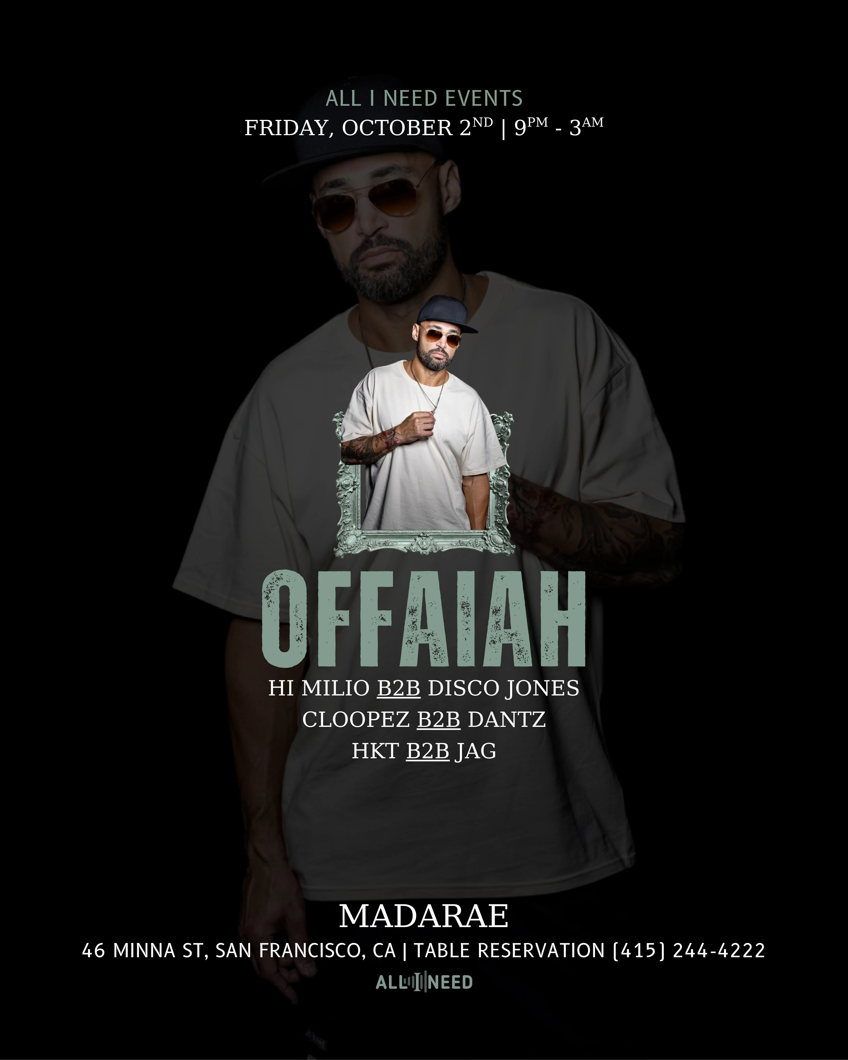 Offaiah ( House & Tech House) At Madarae