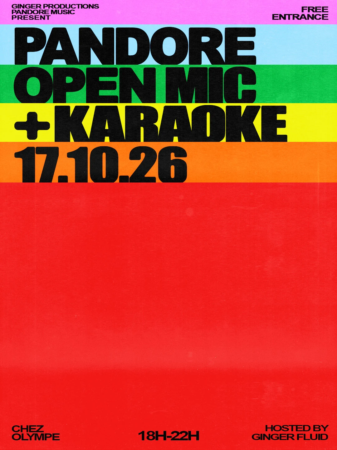 Pandore Open Mic + Karaoké