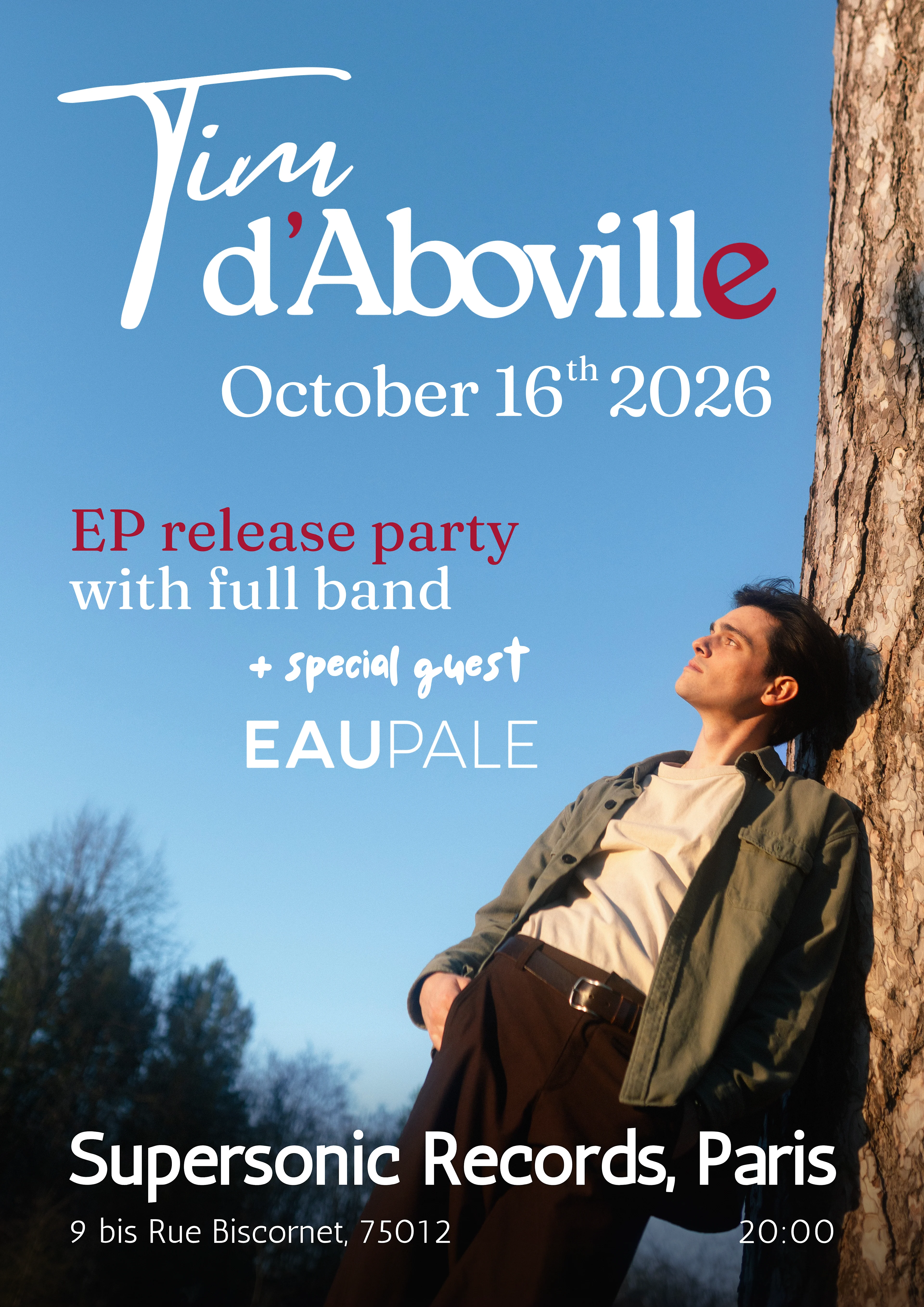 Tim D'aboville Ep Release Party (With Full Band)