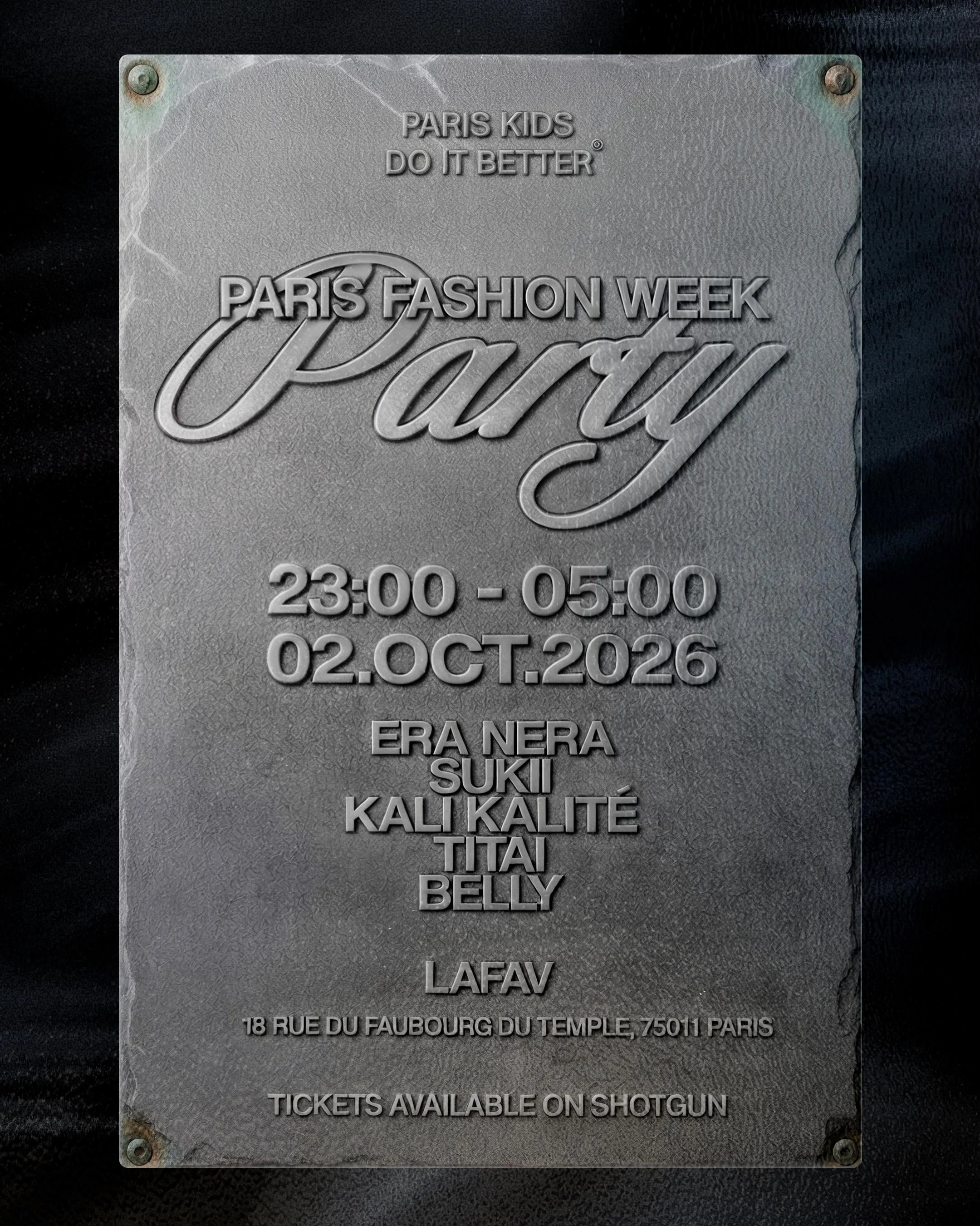 Paris Kids Do It Better -  Fashion Week Party