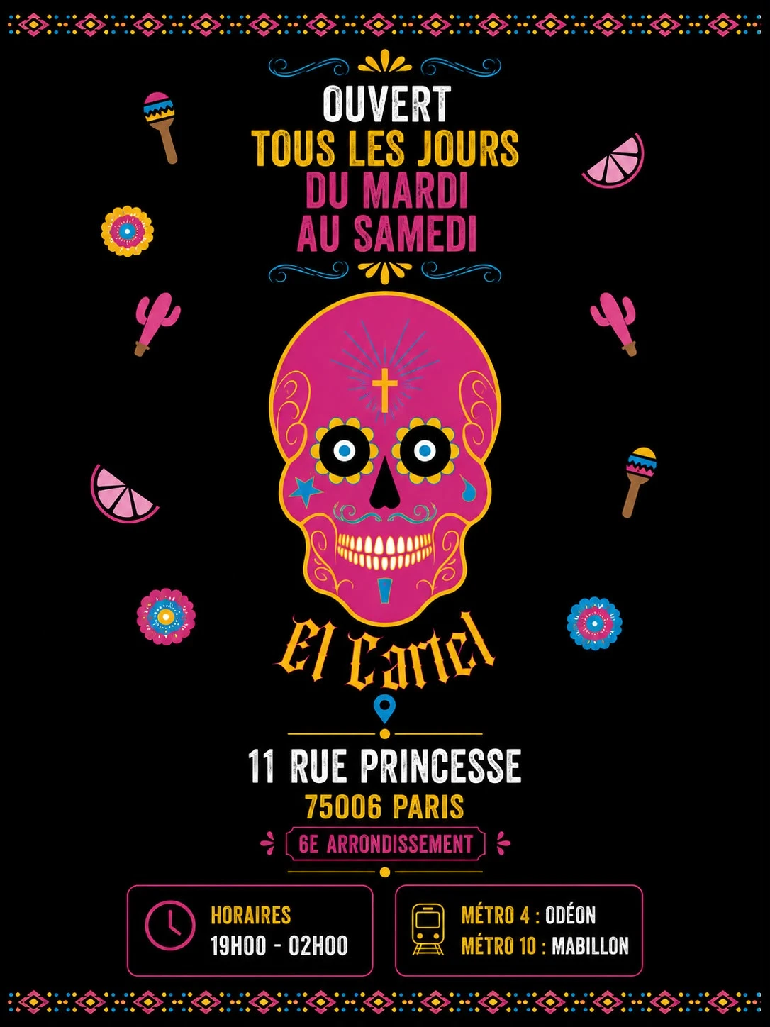 El Cartel - Bar Latino - Samedi 10 Octobre 2026