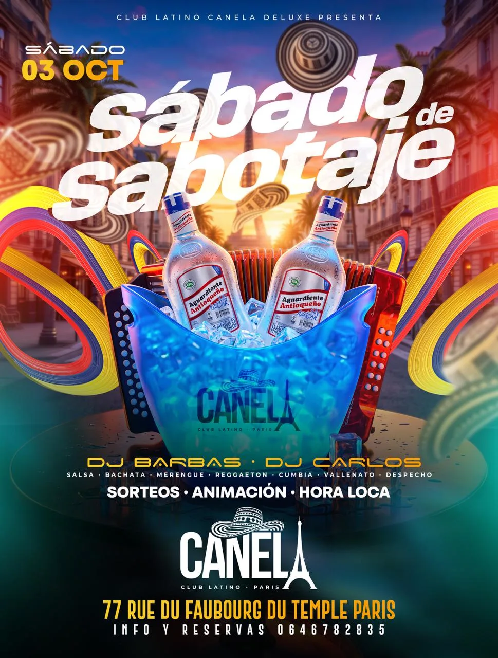 Sabado De Sabotaje Fiesta Latina / Soirée Latino
