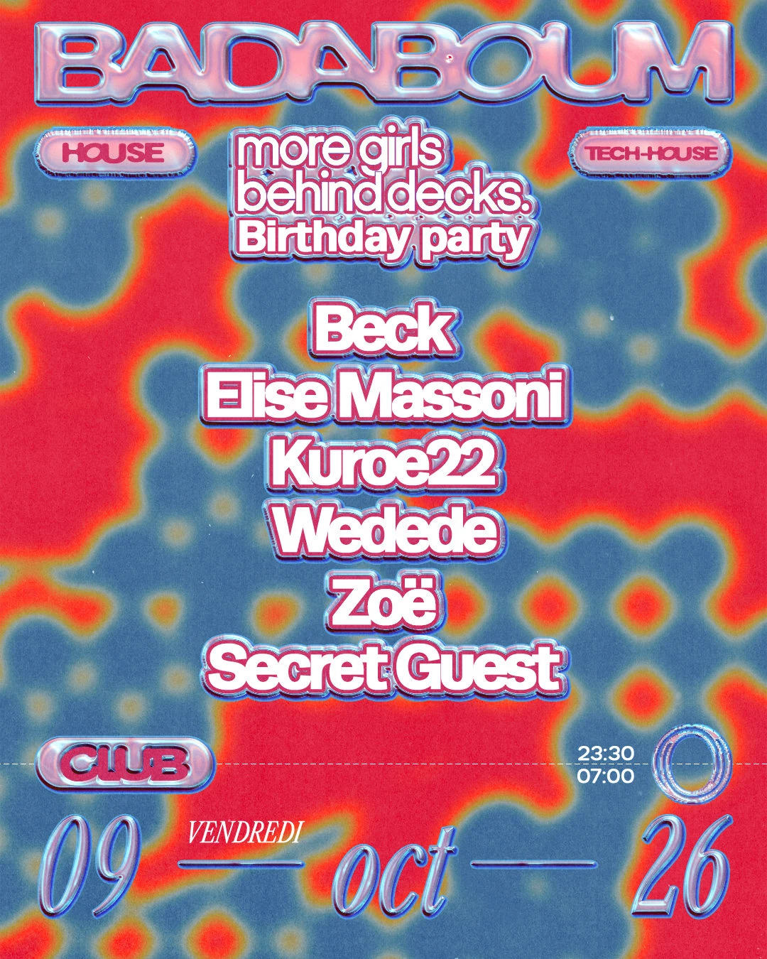 Club — More Girls Behind Decks Birthday Party
