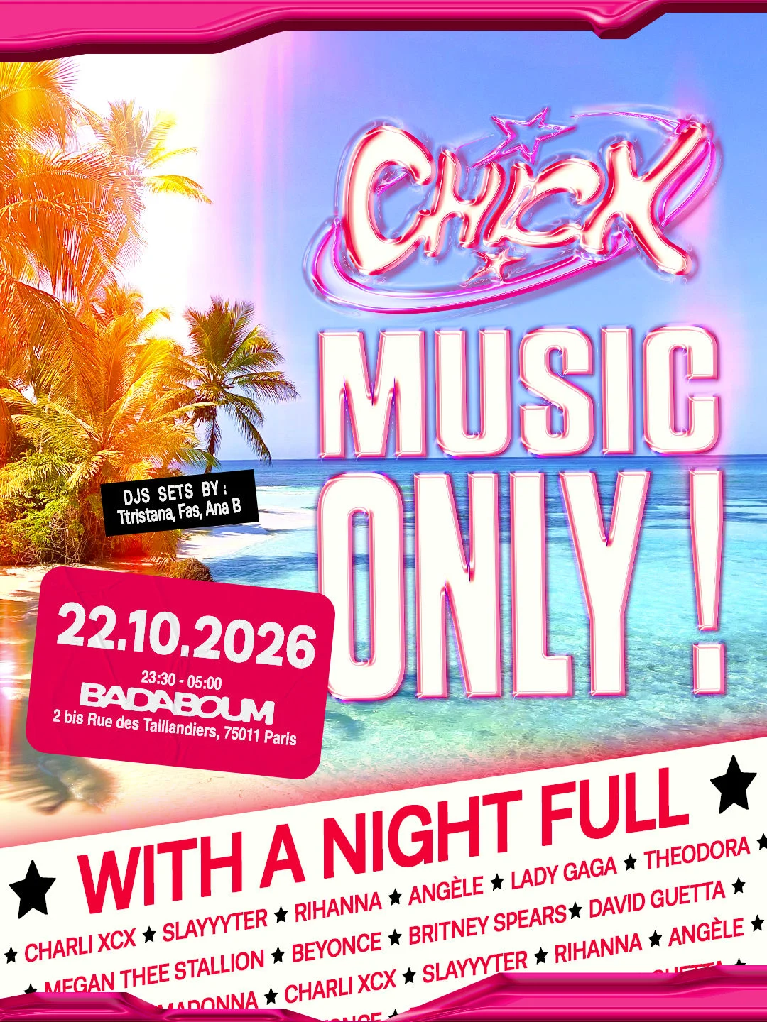 Club — La Ch!Ck: Ch!Ck Music Only
