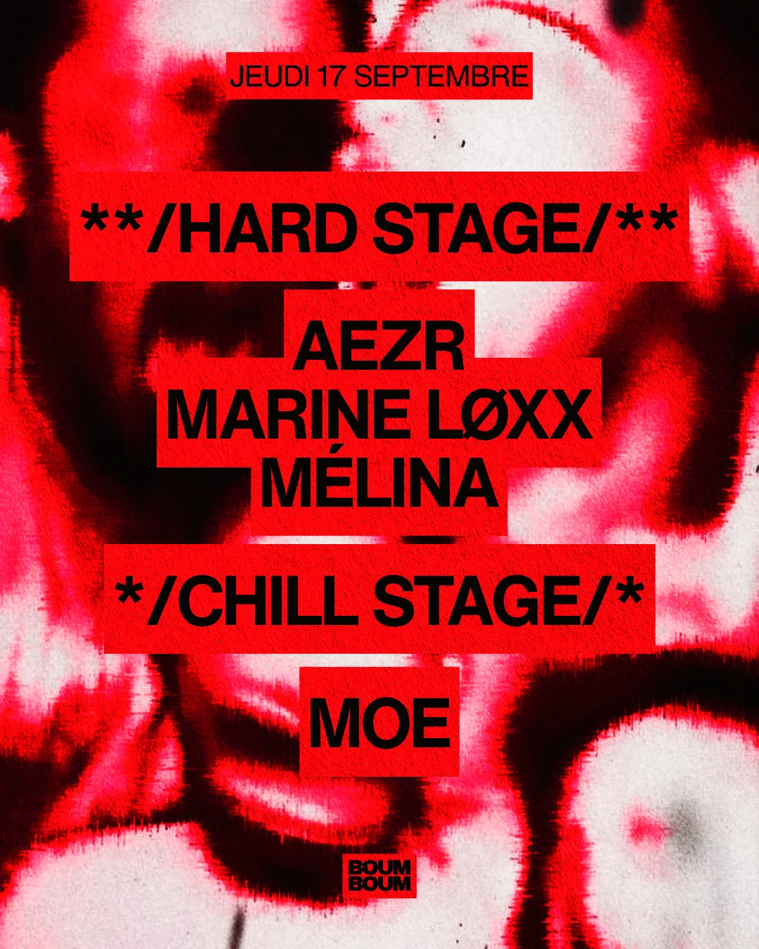Boum Boum : Chill Stage Vs Hard Stage