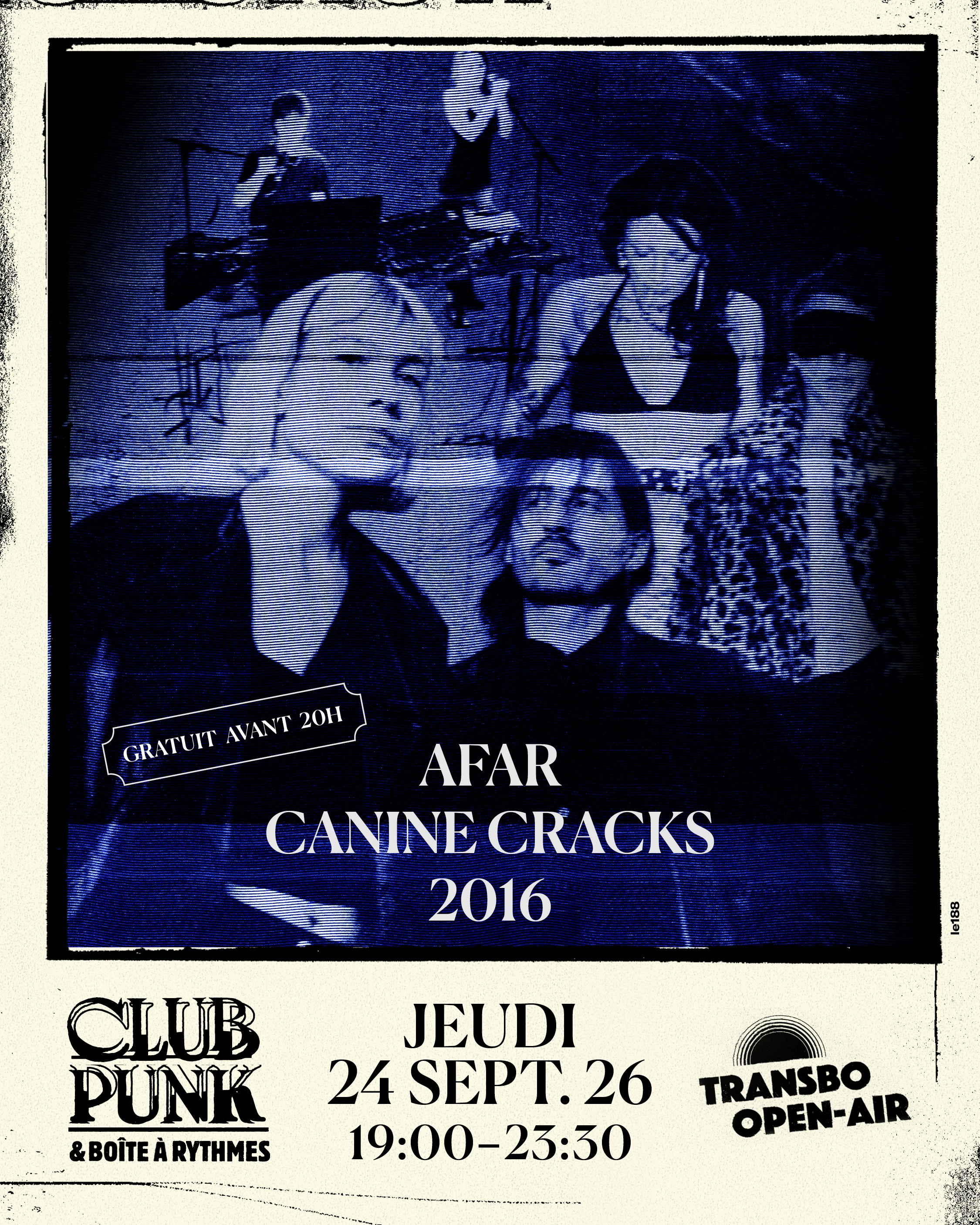 Club Punk & Boîte À Rythmes : Afar + Canine Cracks + 2016