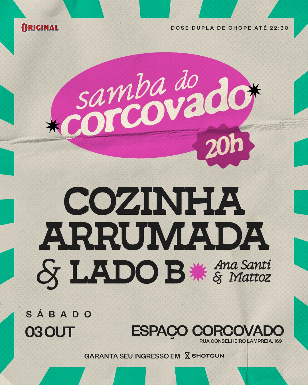 Cozinha Arrumada E Lado B No Samba Do Corcovado • 03/10