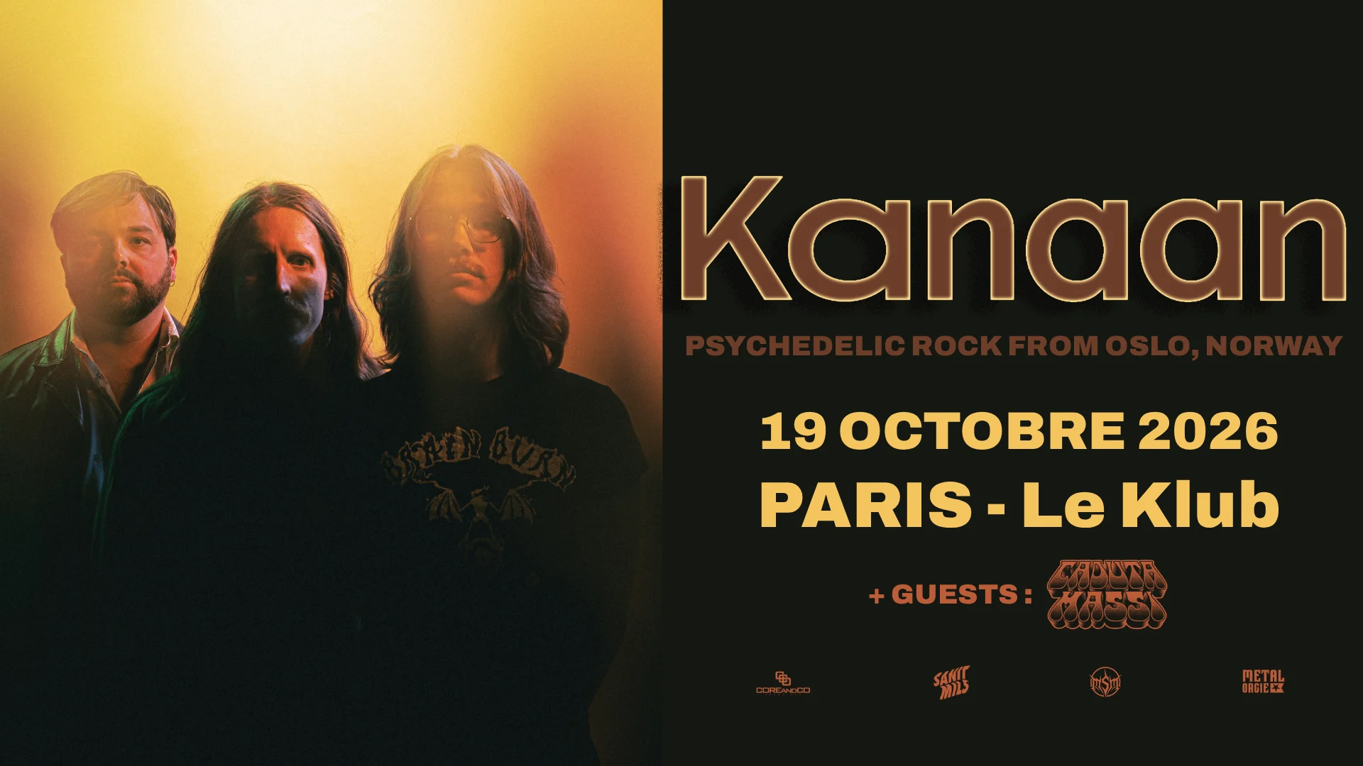 Kanaan, En Concert À Paris + Guests : Caduta Massi