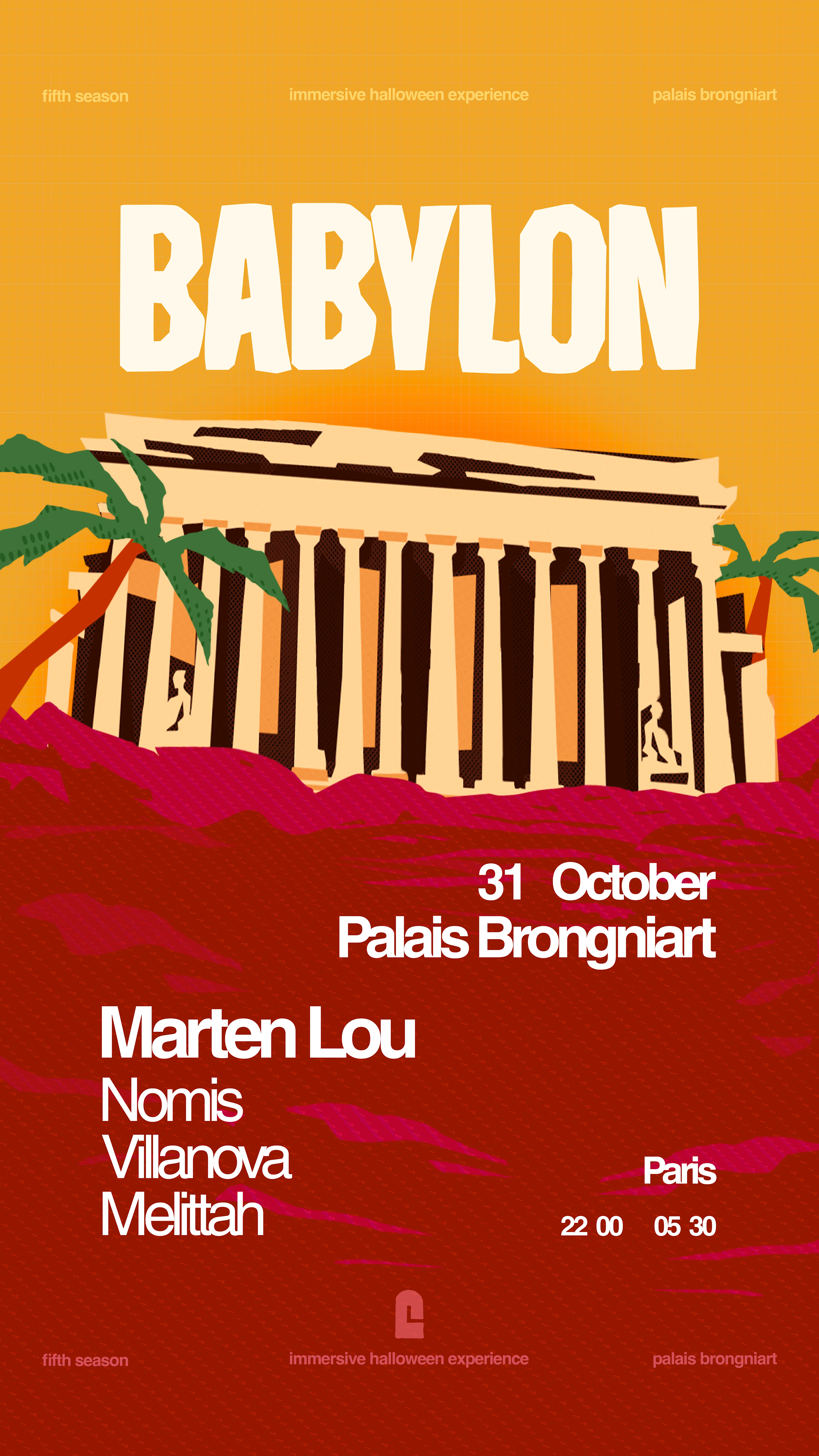 Babylon Halloween - Bourse De Paris With Marten Lou